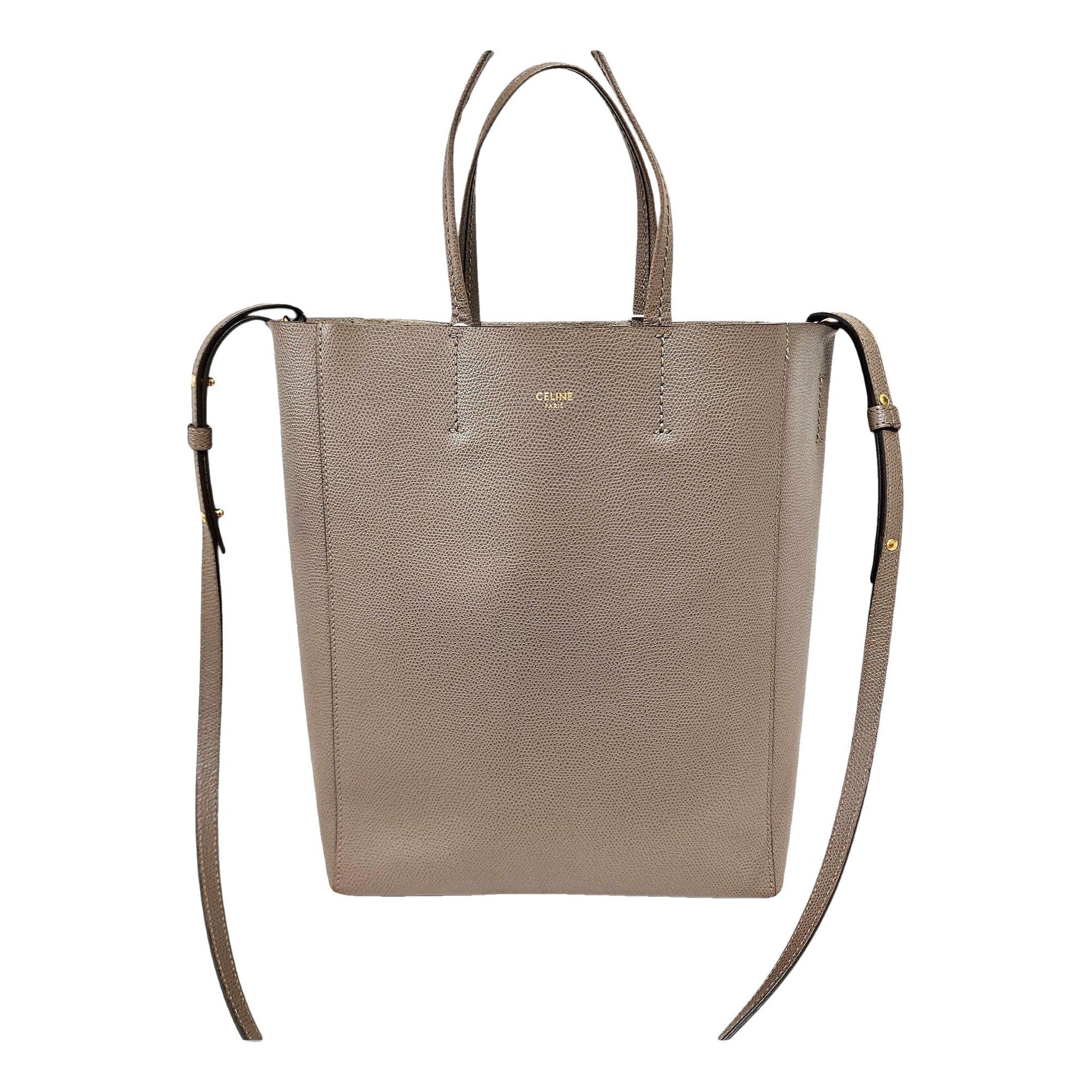 Cabas leather handbag