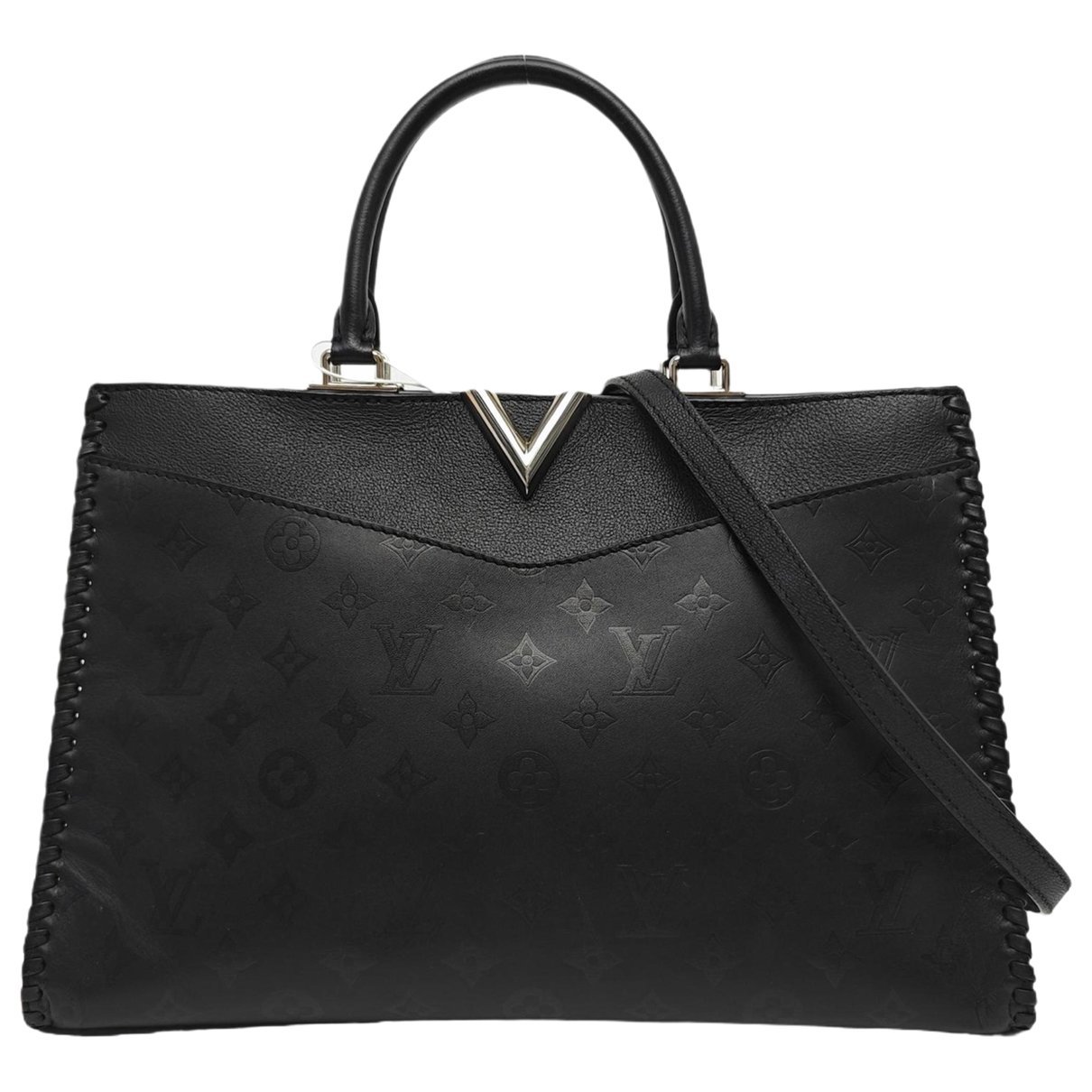 One Handle very leather handbag