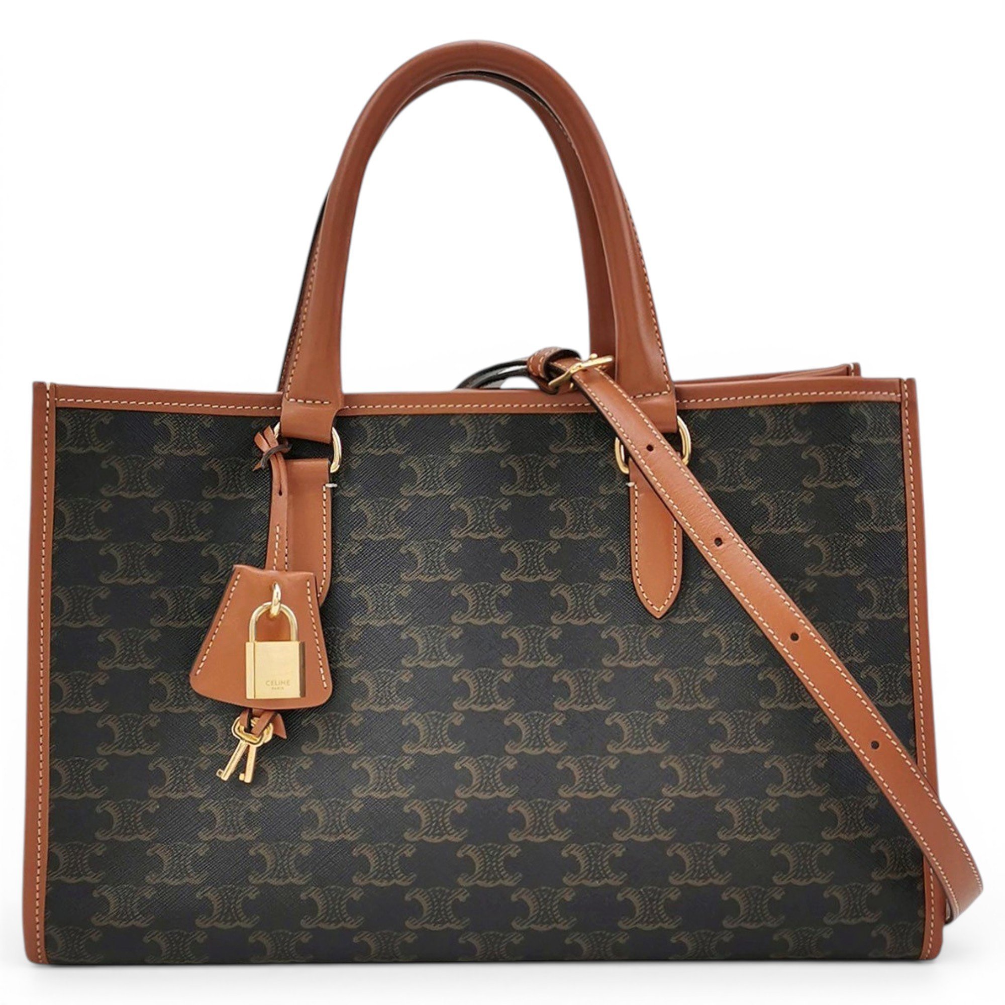 Cabas Horizotal leather handbag