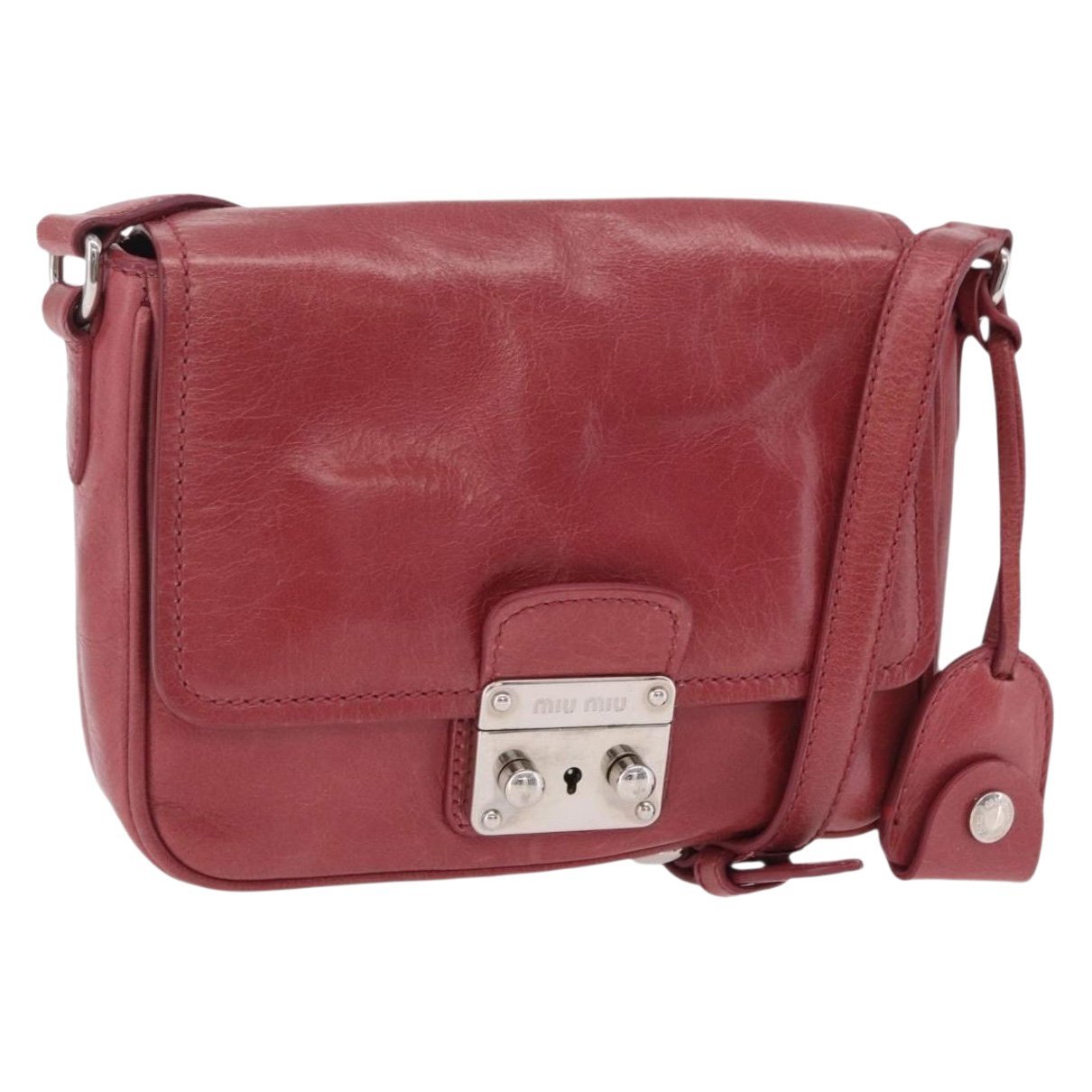 Madras leather crossbody bag