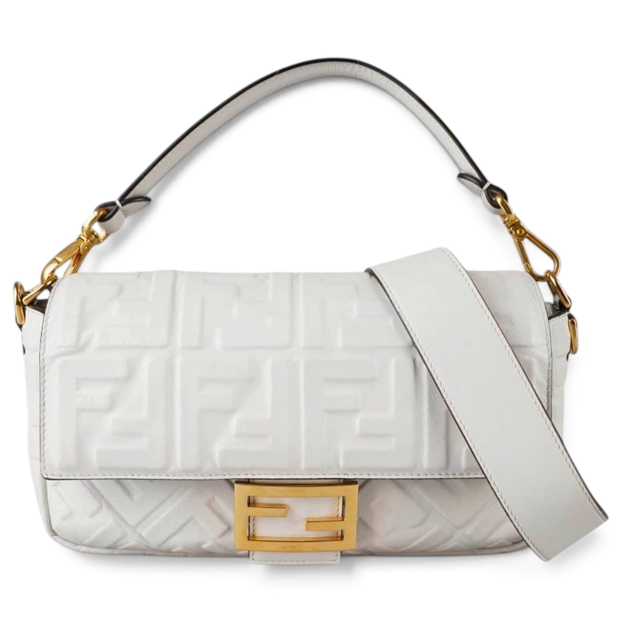 Baguette leather crossbody bag