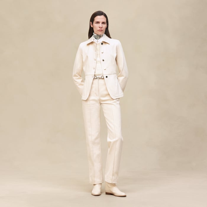 Blanc Cassé Denim Equestrian Jacket