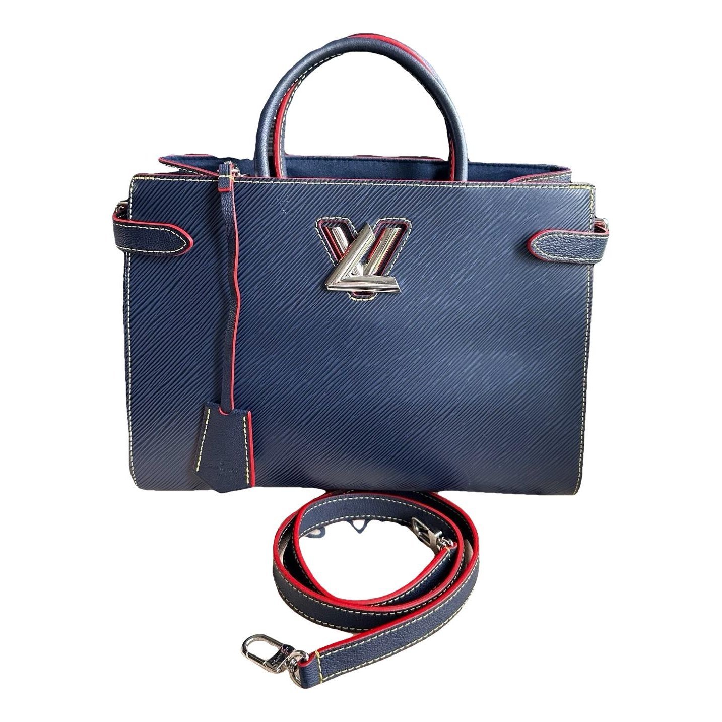 Twist leather handbag