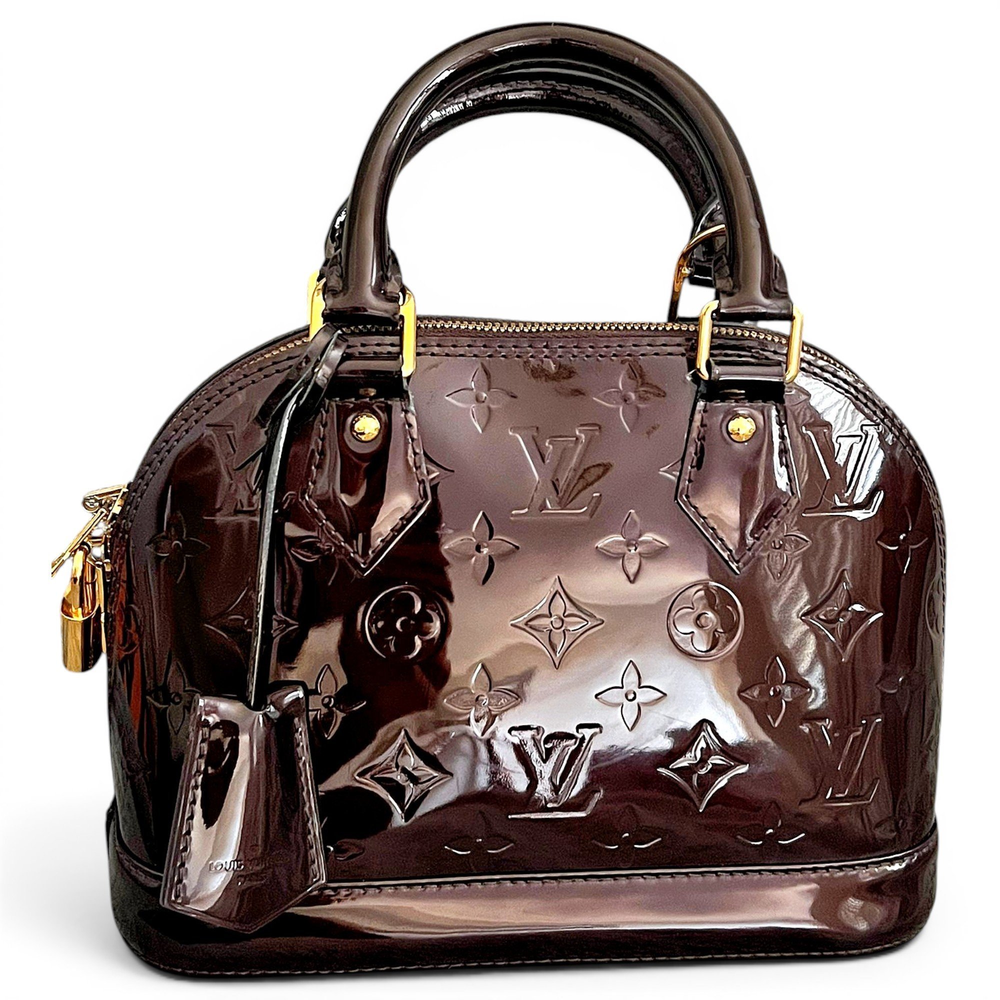 Alma BB patent leather handbag
