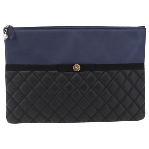 Boy leather clutch bag