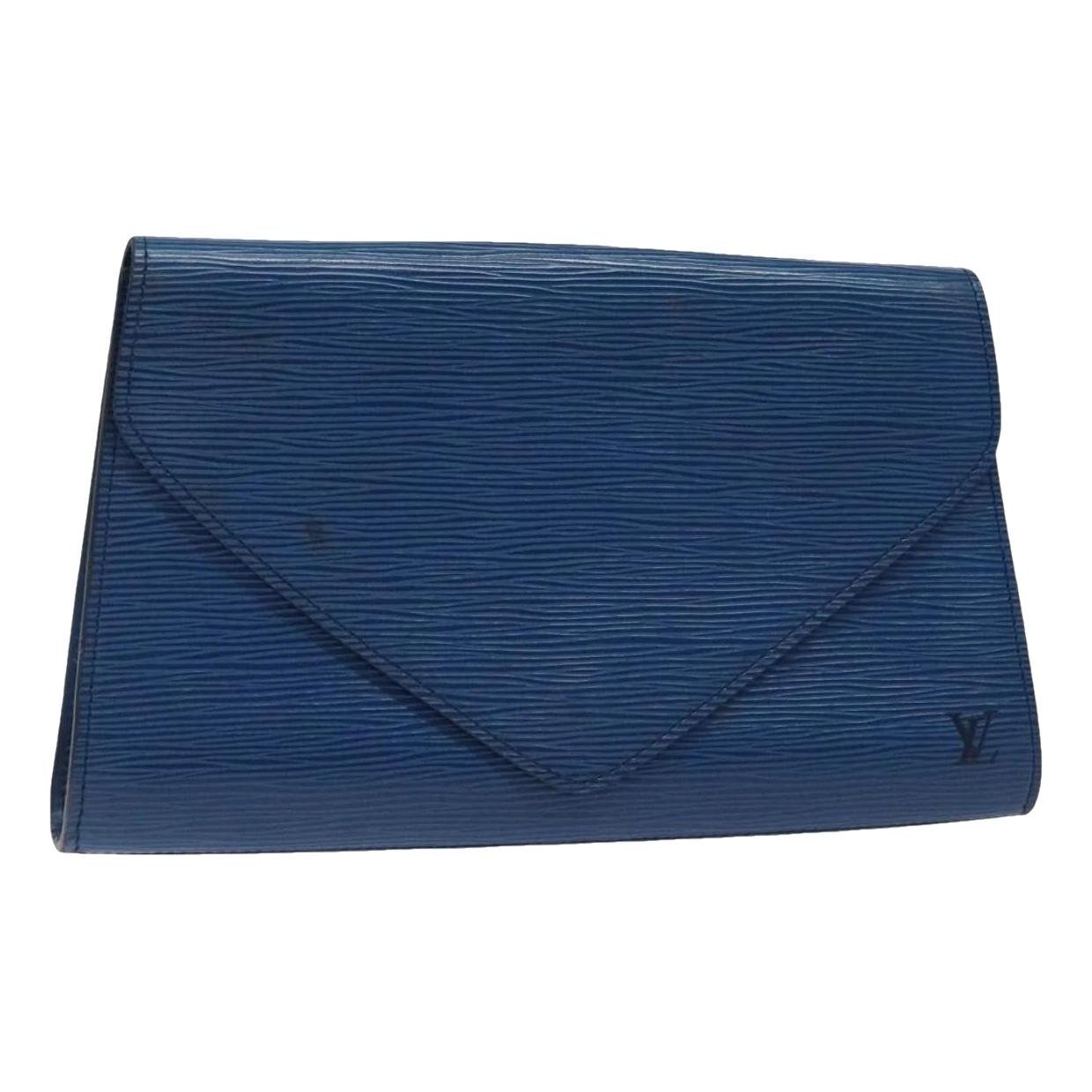Leather clutch bag