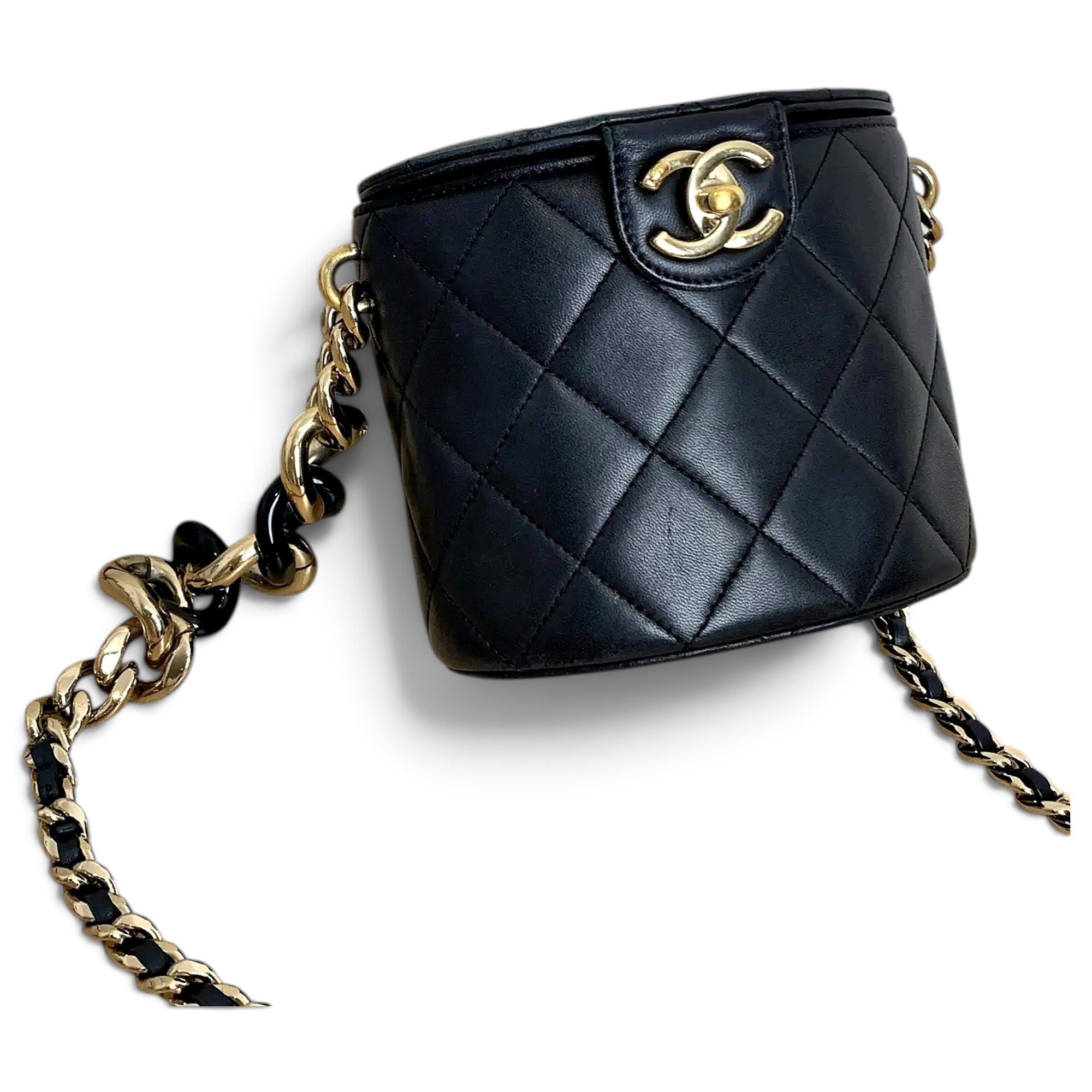 Trendy CC Vanity leather handbag