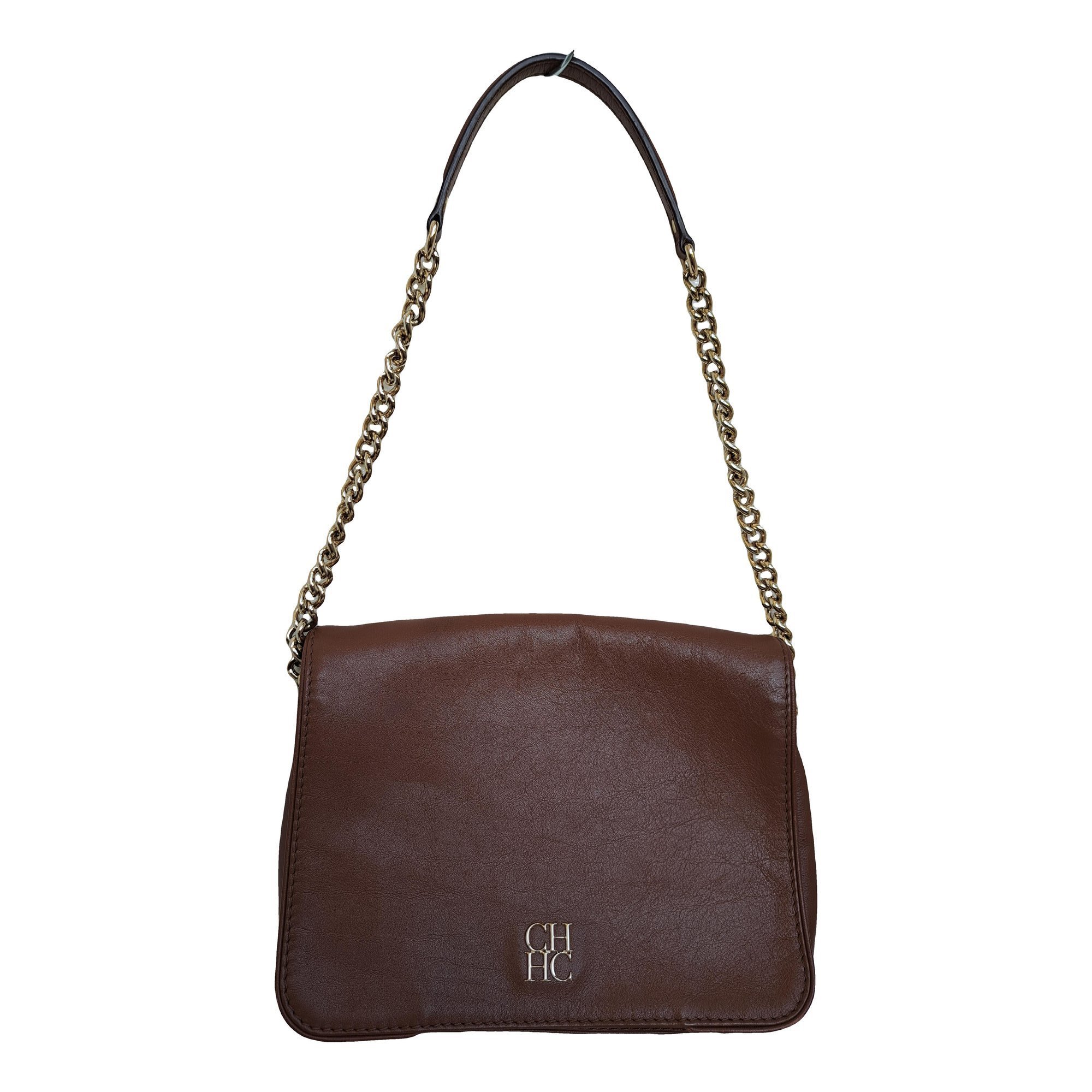 Leather clutch bag