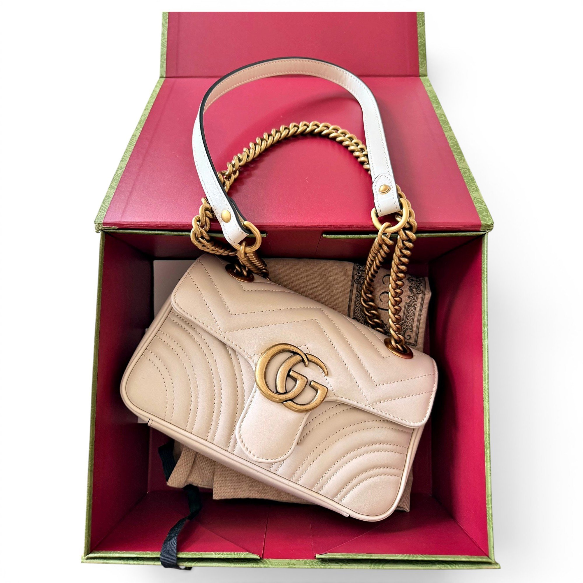 GG Marmont Flap leather crossbody bag