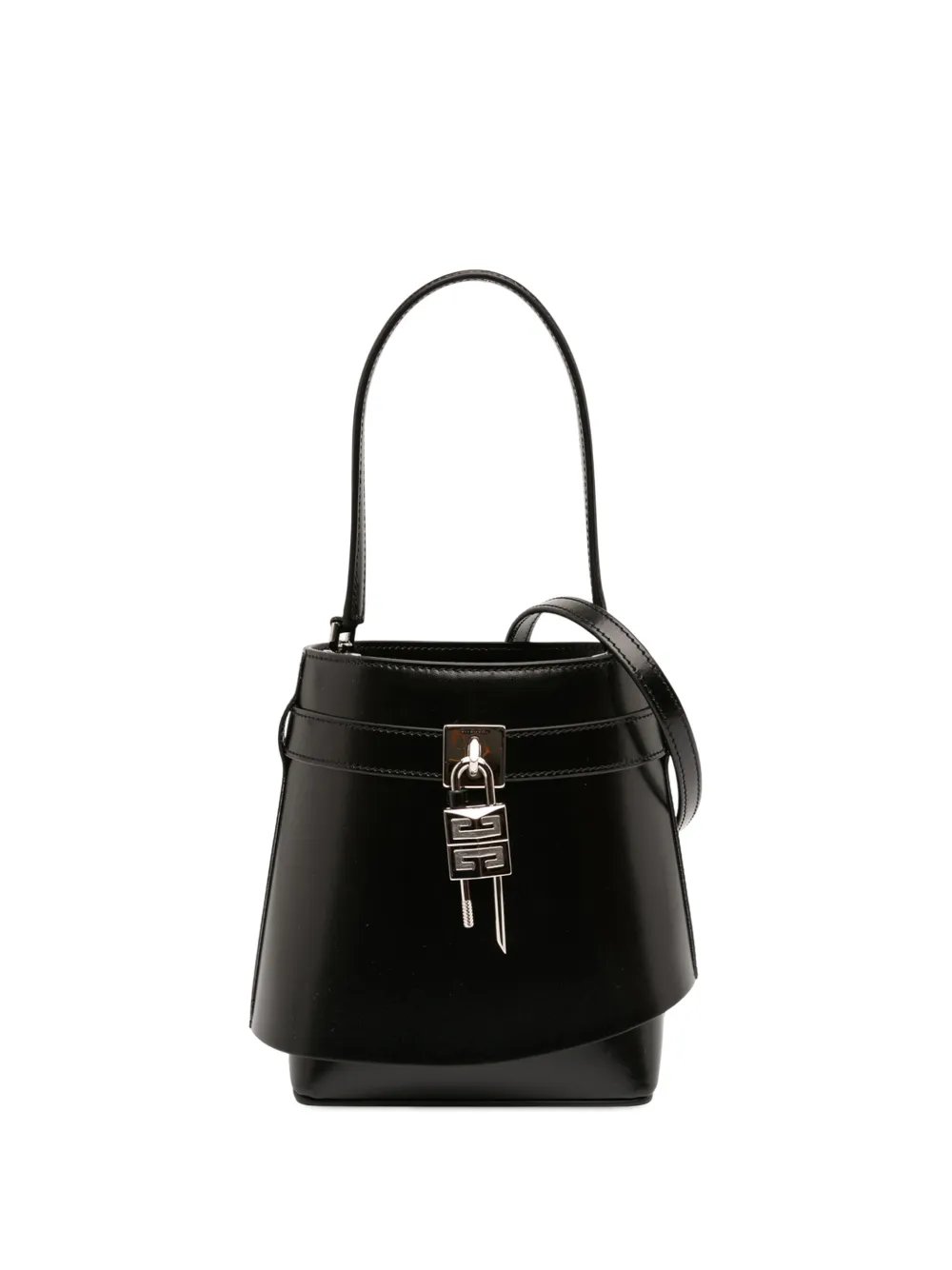 2010-2026 Micro Leather GV Shark Lock Bucket Bag satchel