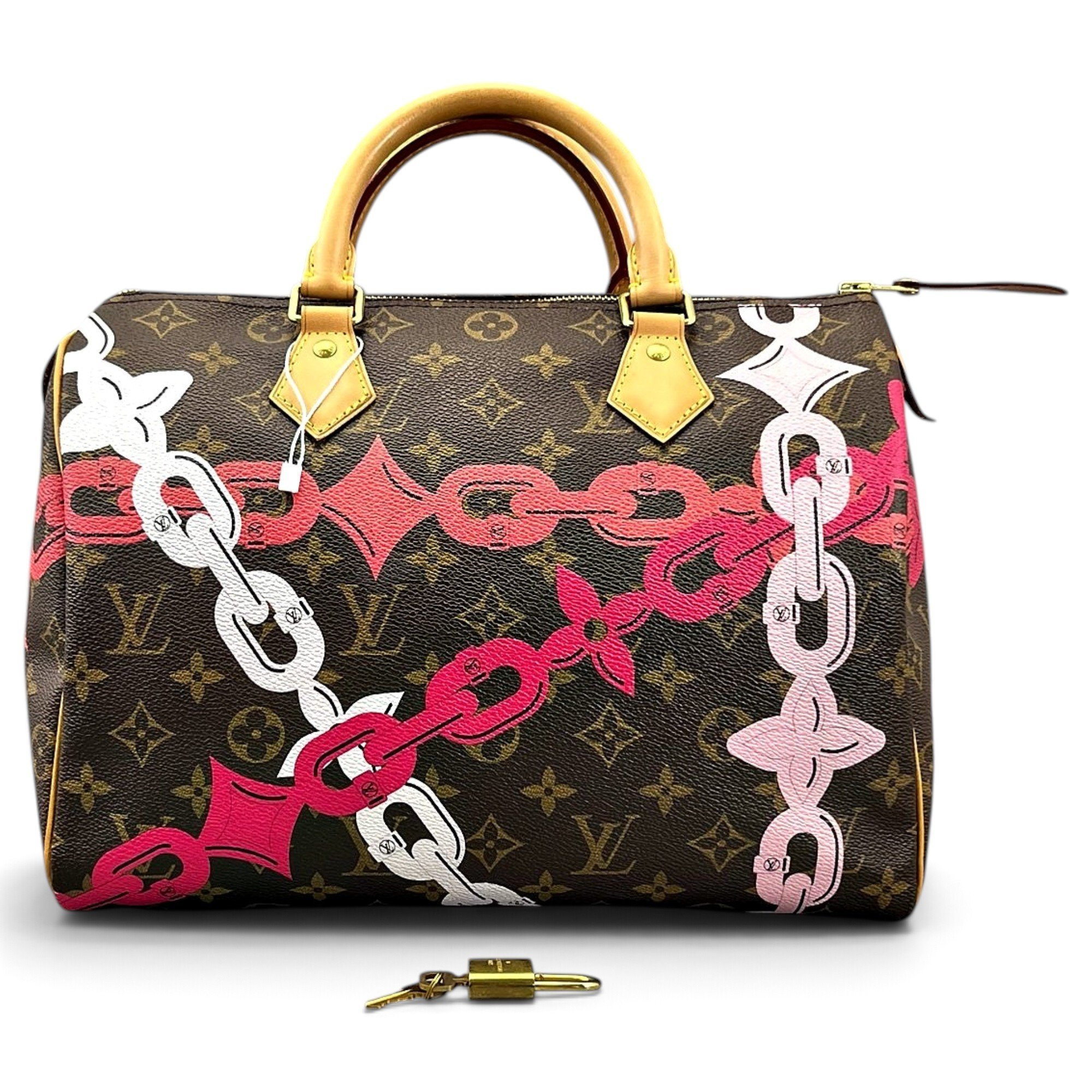 Speedy leather handbag