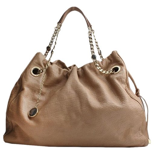 Leather clutch bag