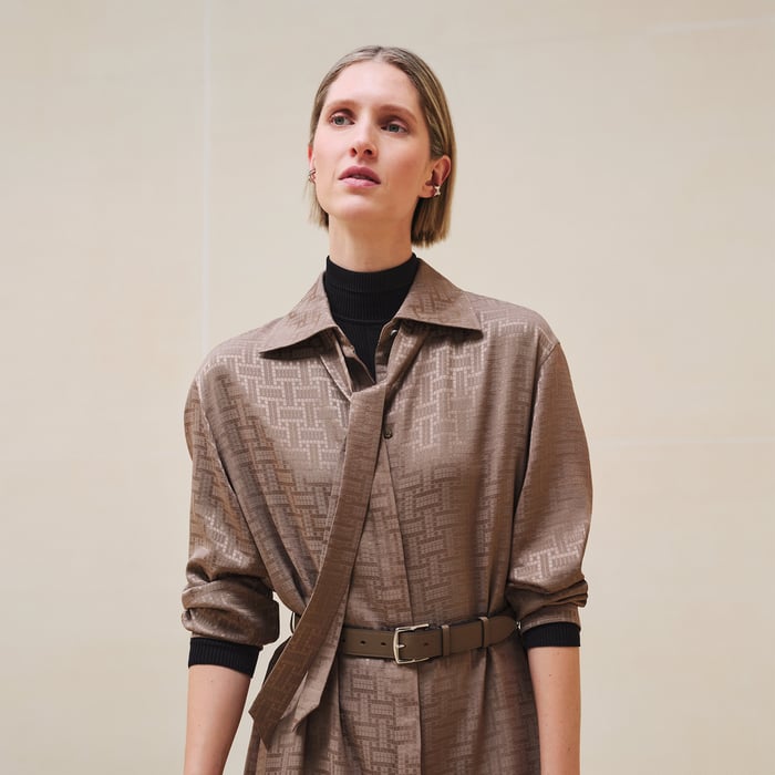 "Mosaique" Shirt Caftan Dress