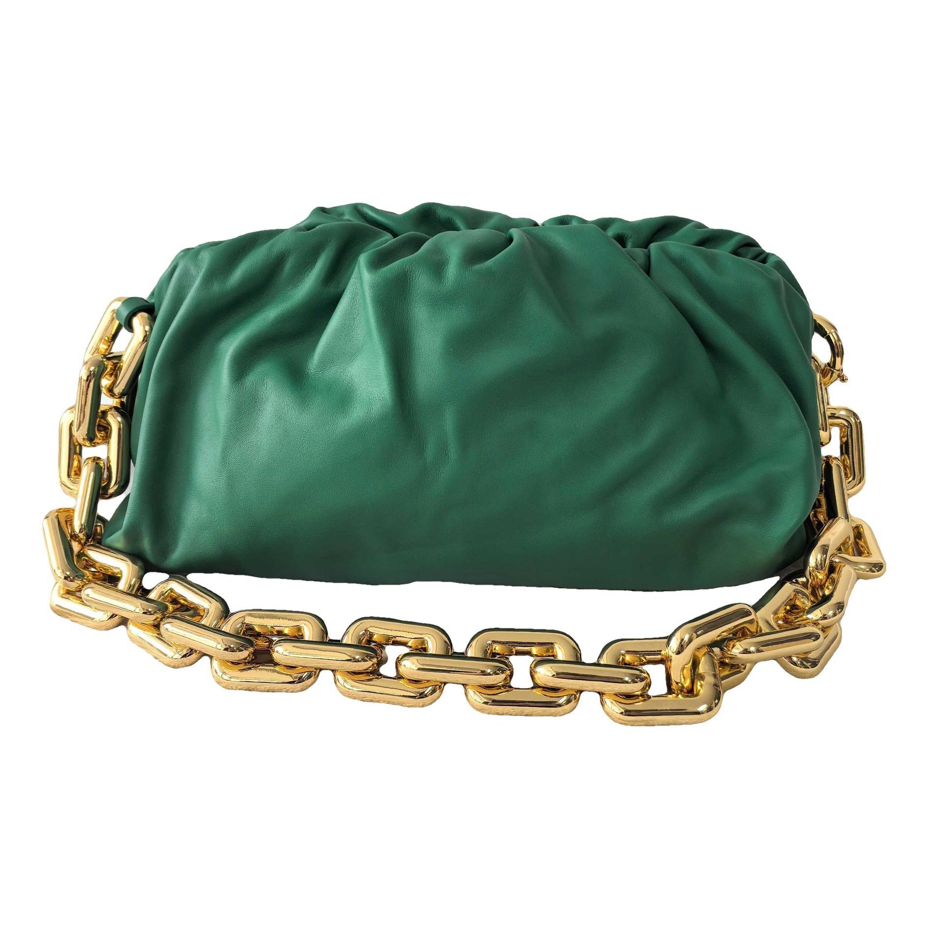Chain Pouch leather handbag