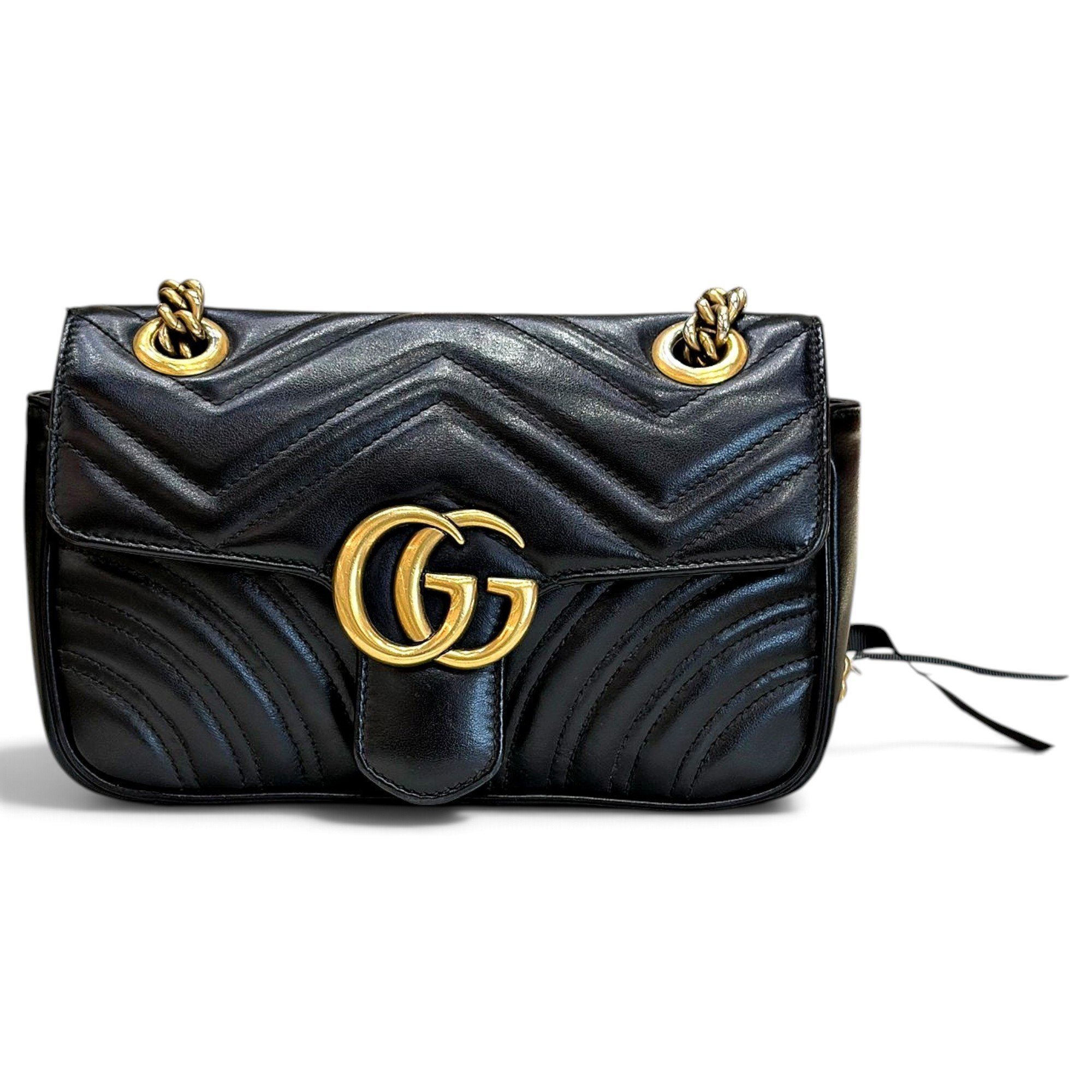 GG Marmont Flap leather crossbody bag