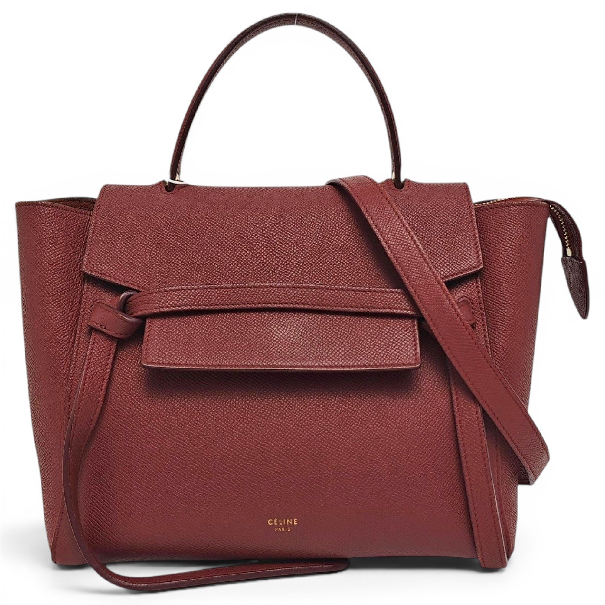 Belt leather handbag