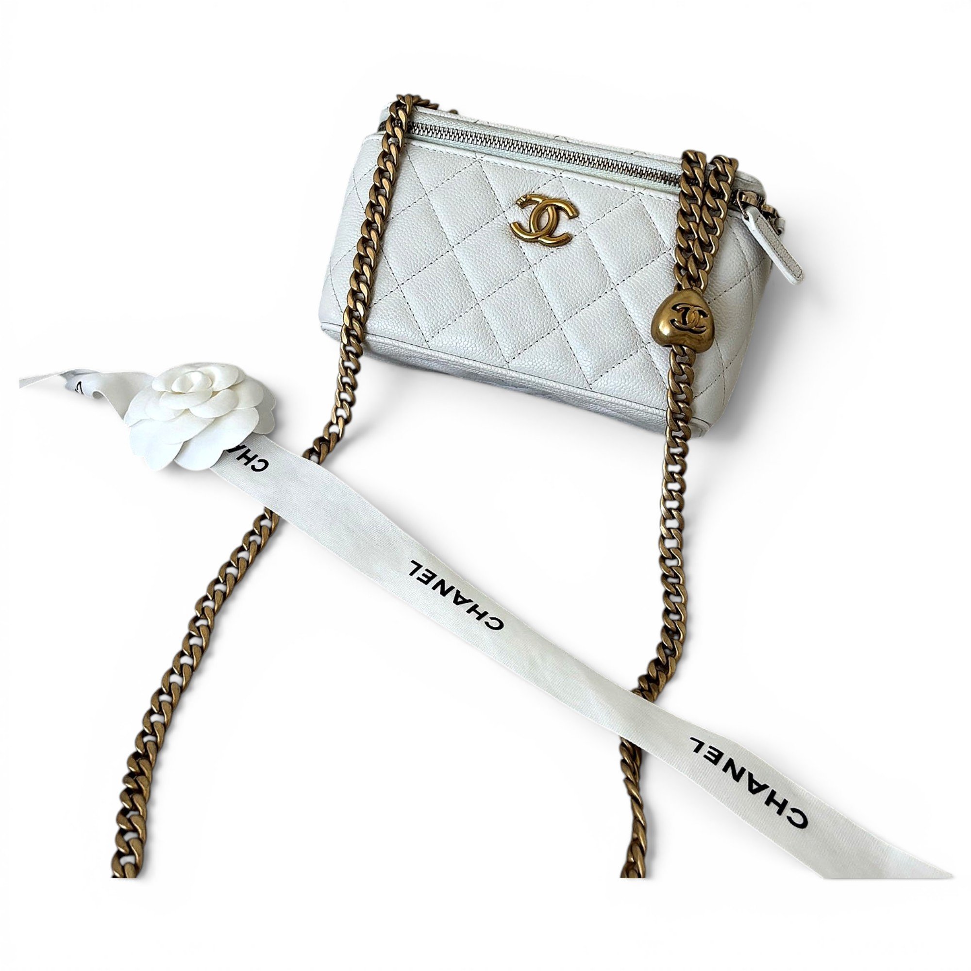 Trendy CC Vanity leather handbag