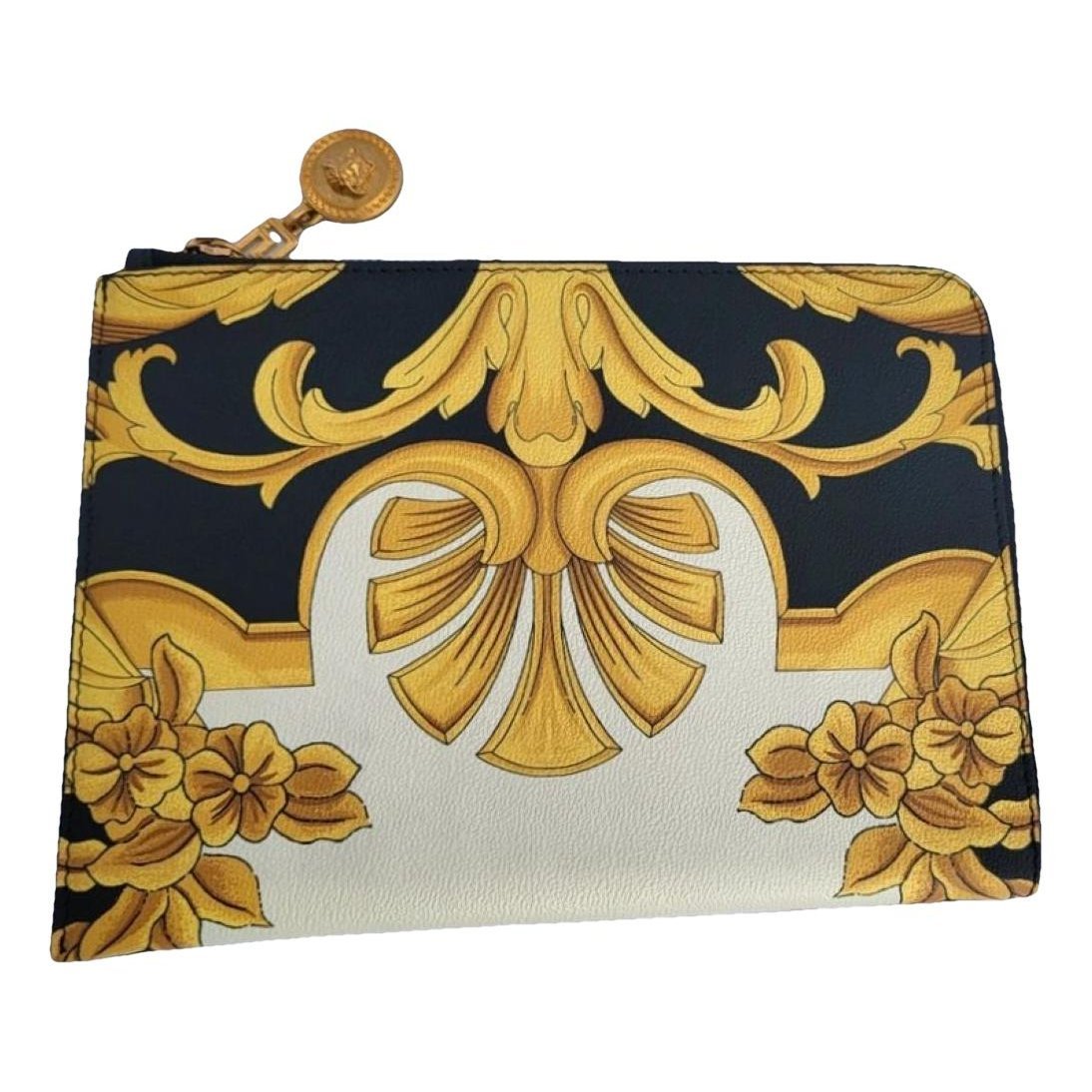 Leather clutch bag