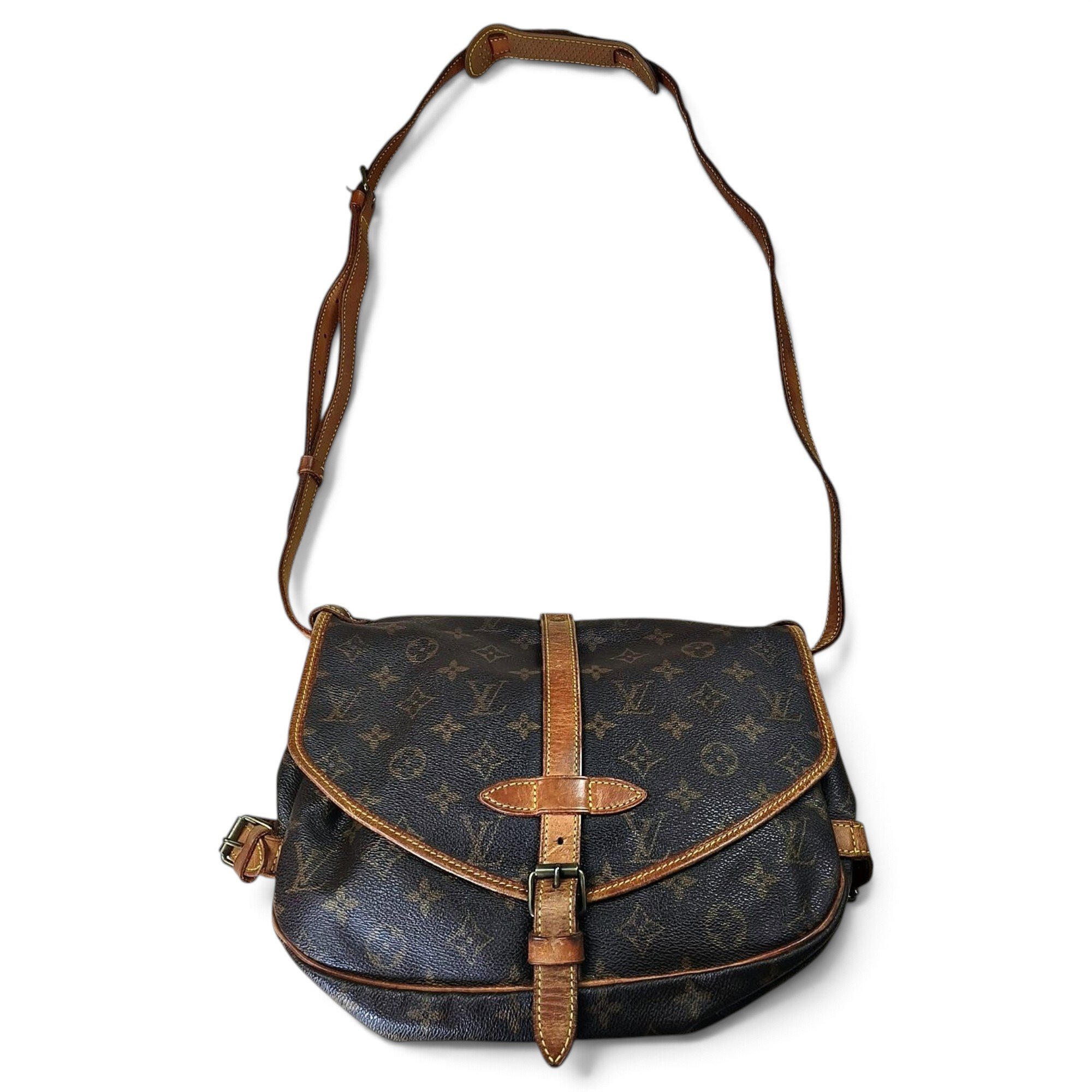 Saumur leather crossbody bag