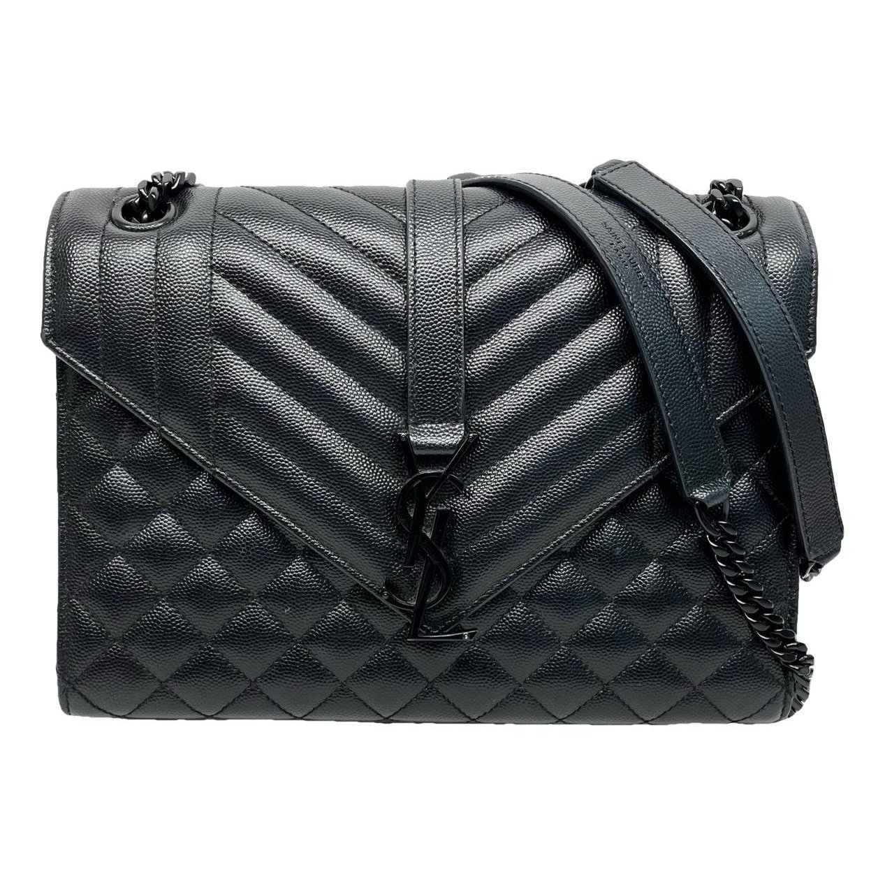 Envelope leather handbag