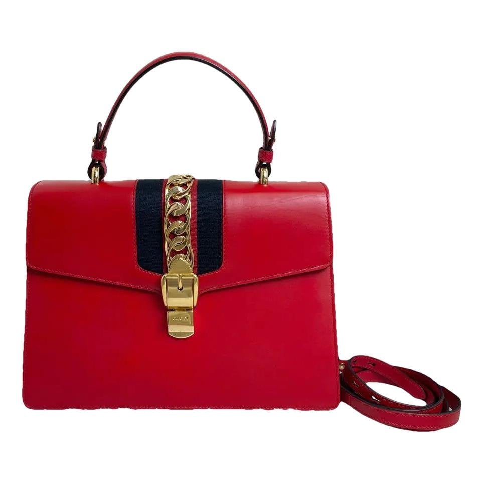 Sylvie Top Handle leather handbag