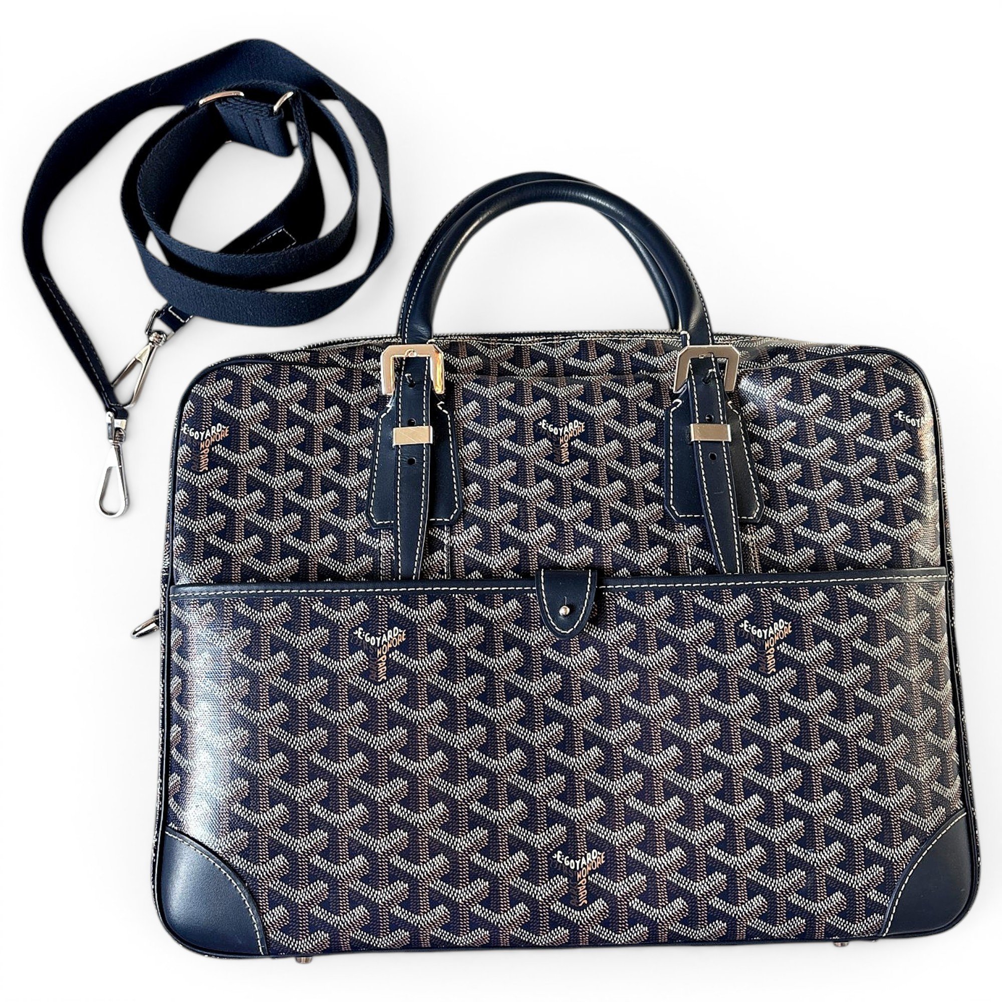 Goyard Ambassade leather handbag