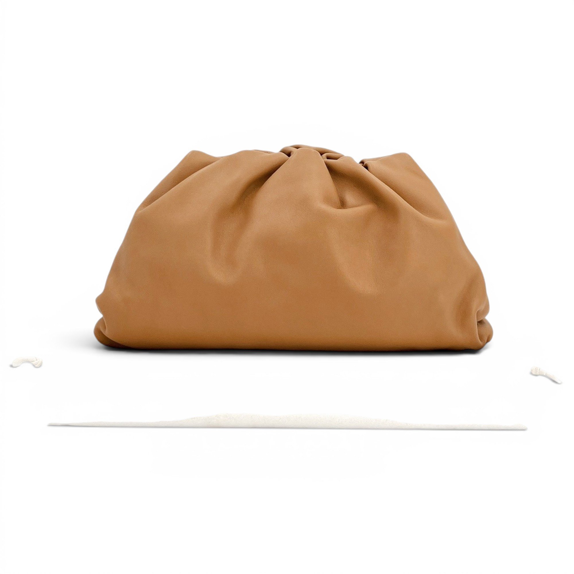 Pouch leather clutch bag