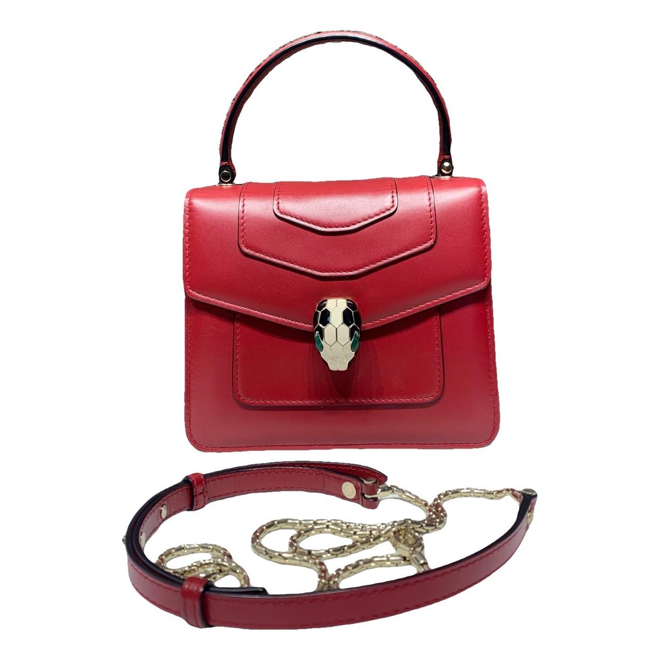 Serpenti leather handbag
