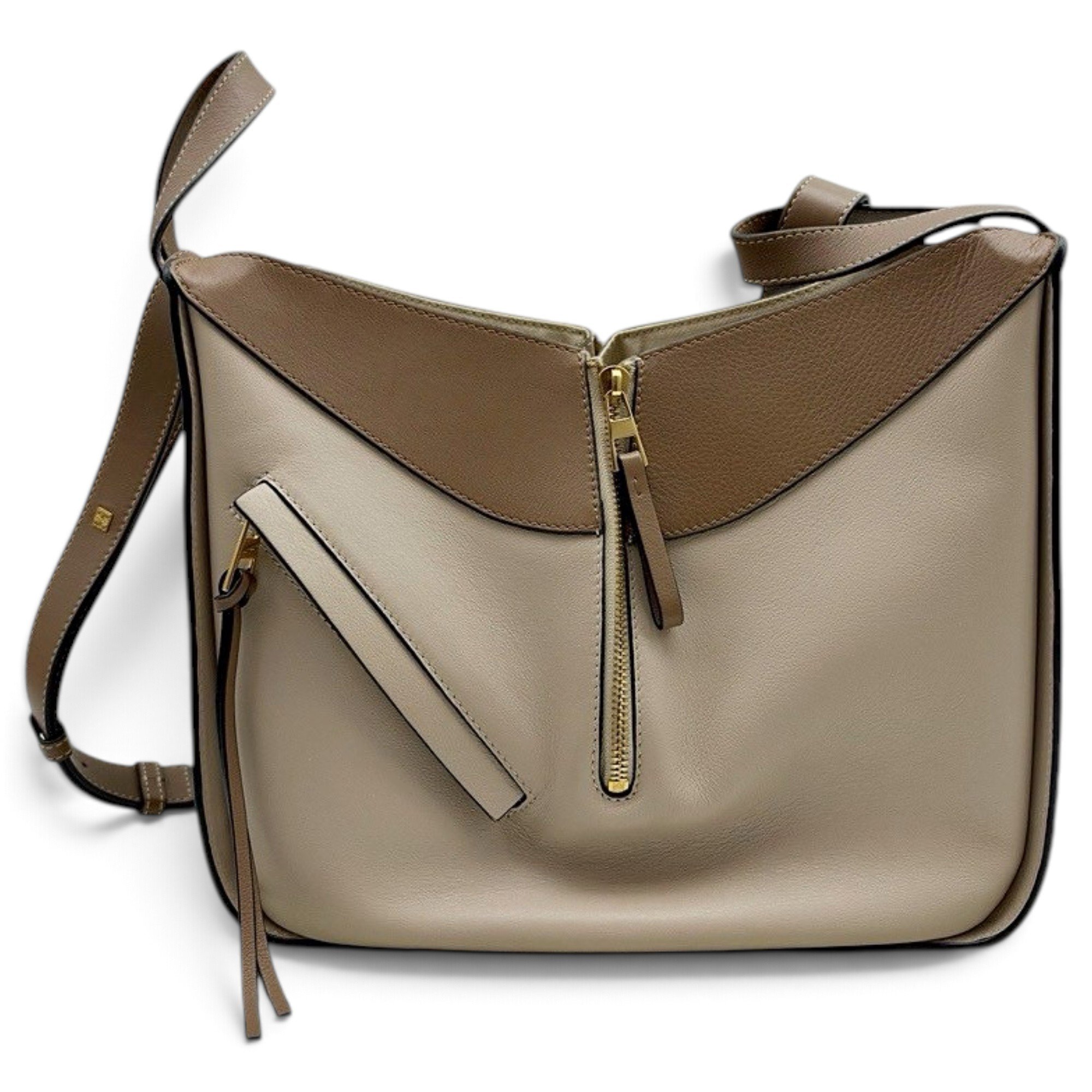 Hammock leather handbag