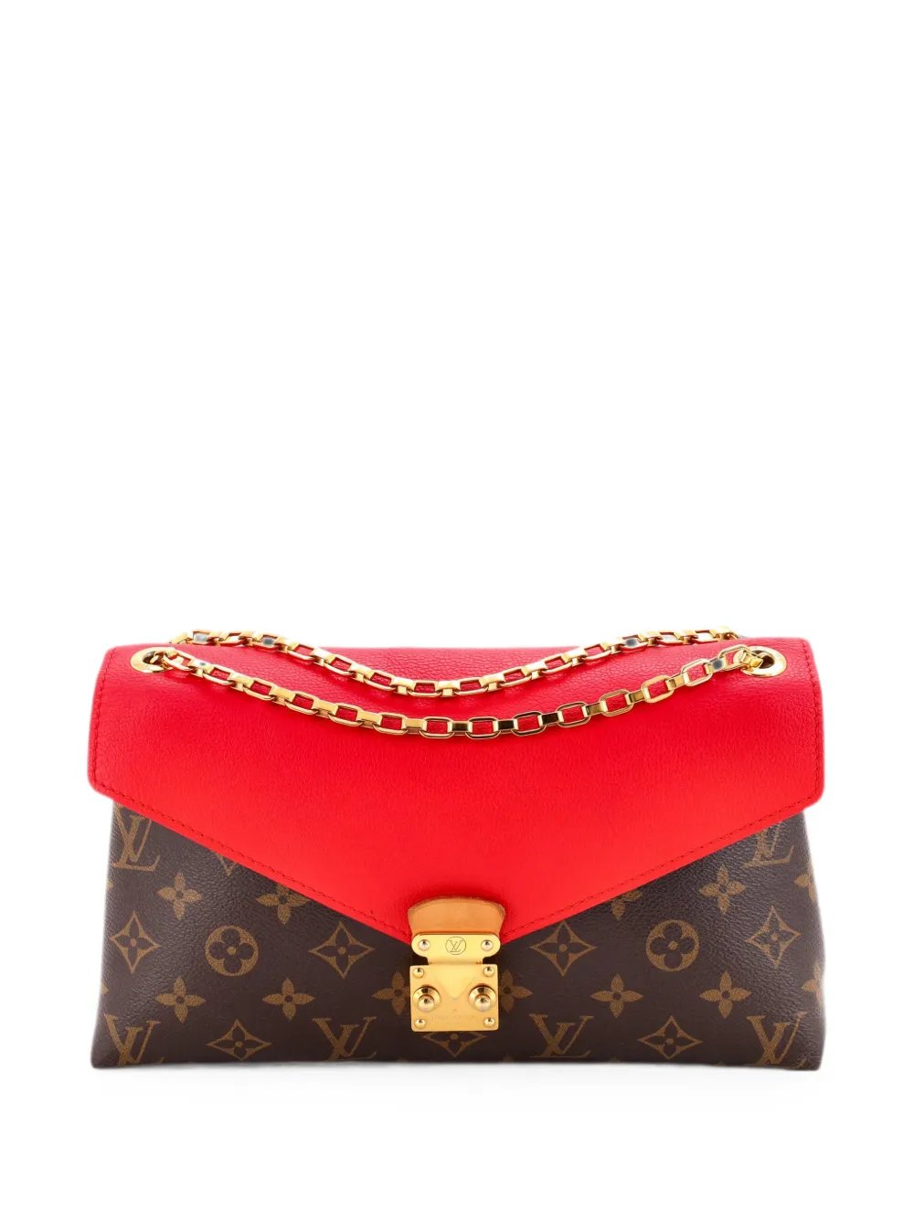 Pallas Chain Monogram Canvas and Calfskin shoulder bag
