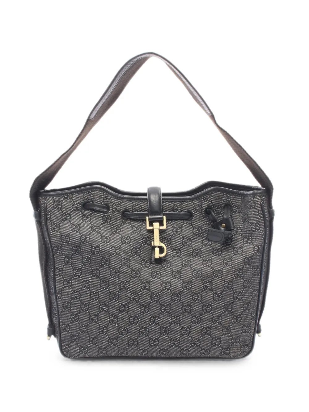 2000s GG-Supreme denim shoulder bag