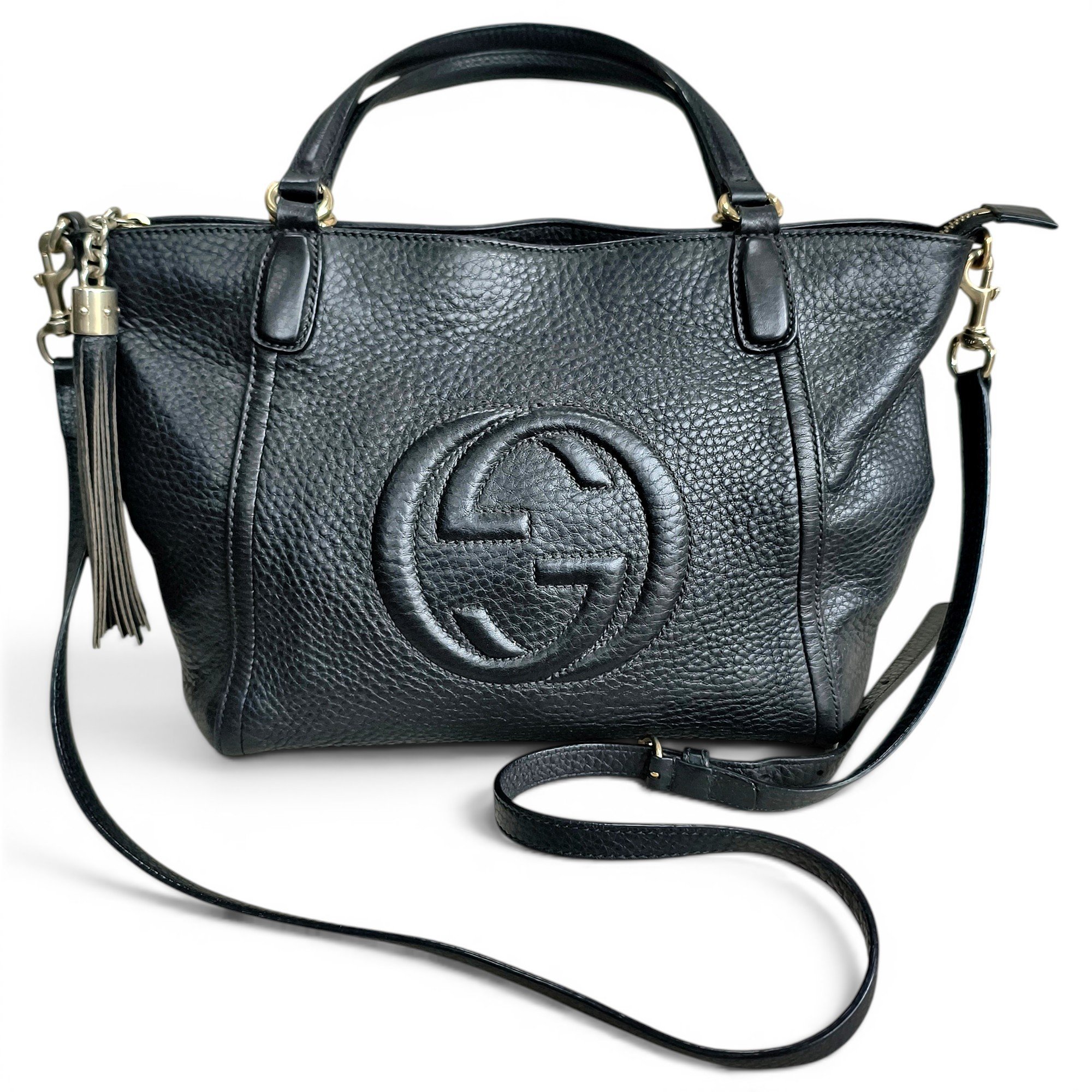 Soho Top Handle leather handbag