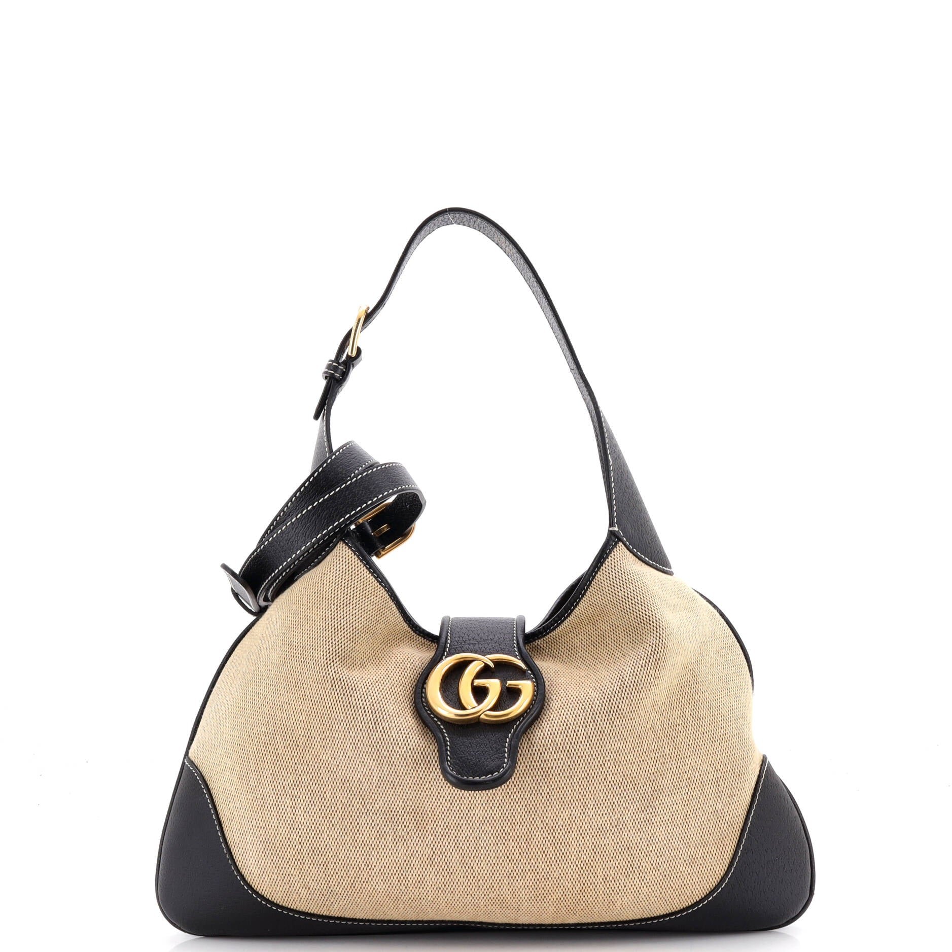 Aphrodite Shoulder Bag Canvas and Leather Medium