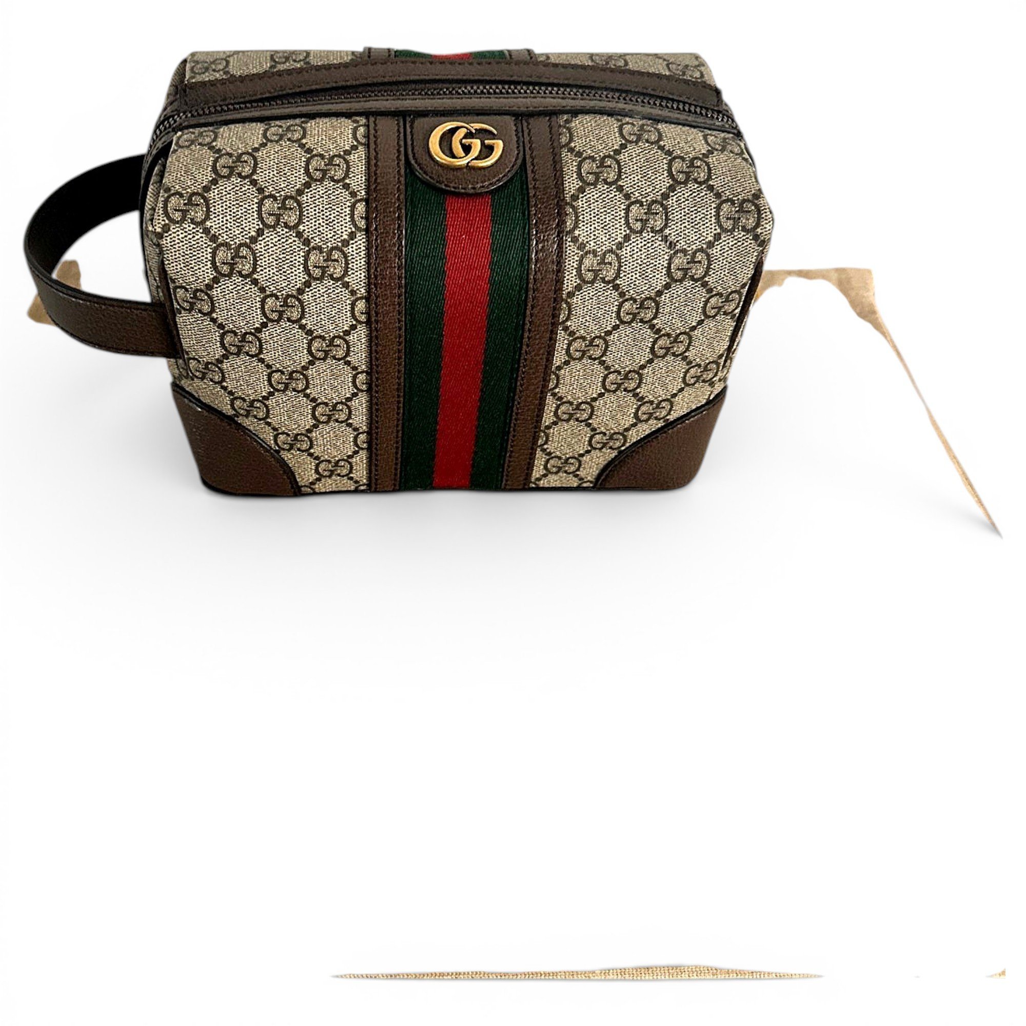 Leather clutch bag