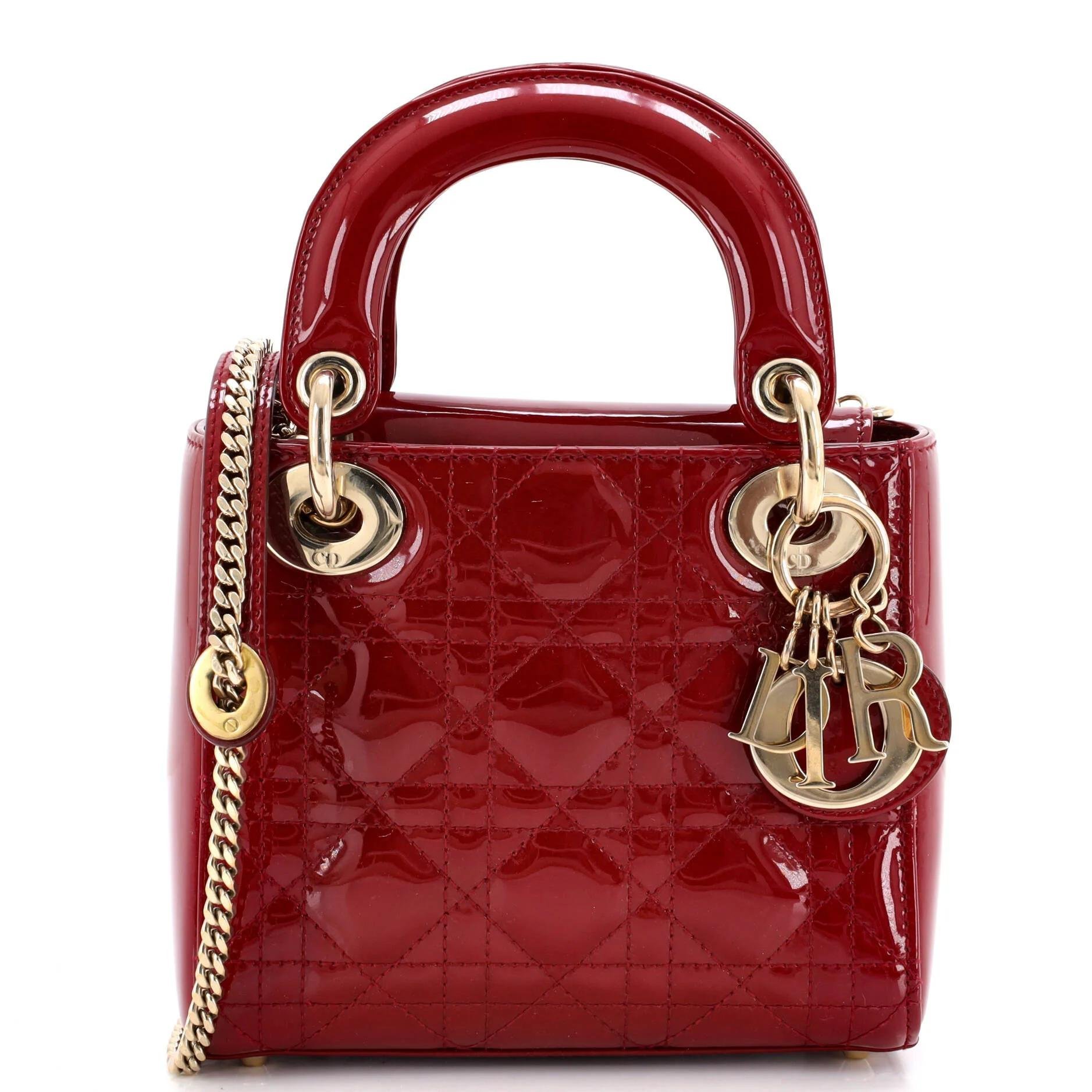 Patent leather handbag