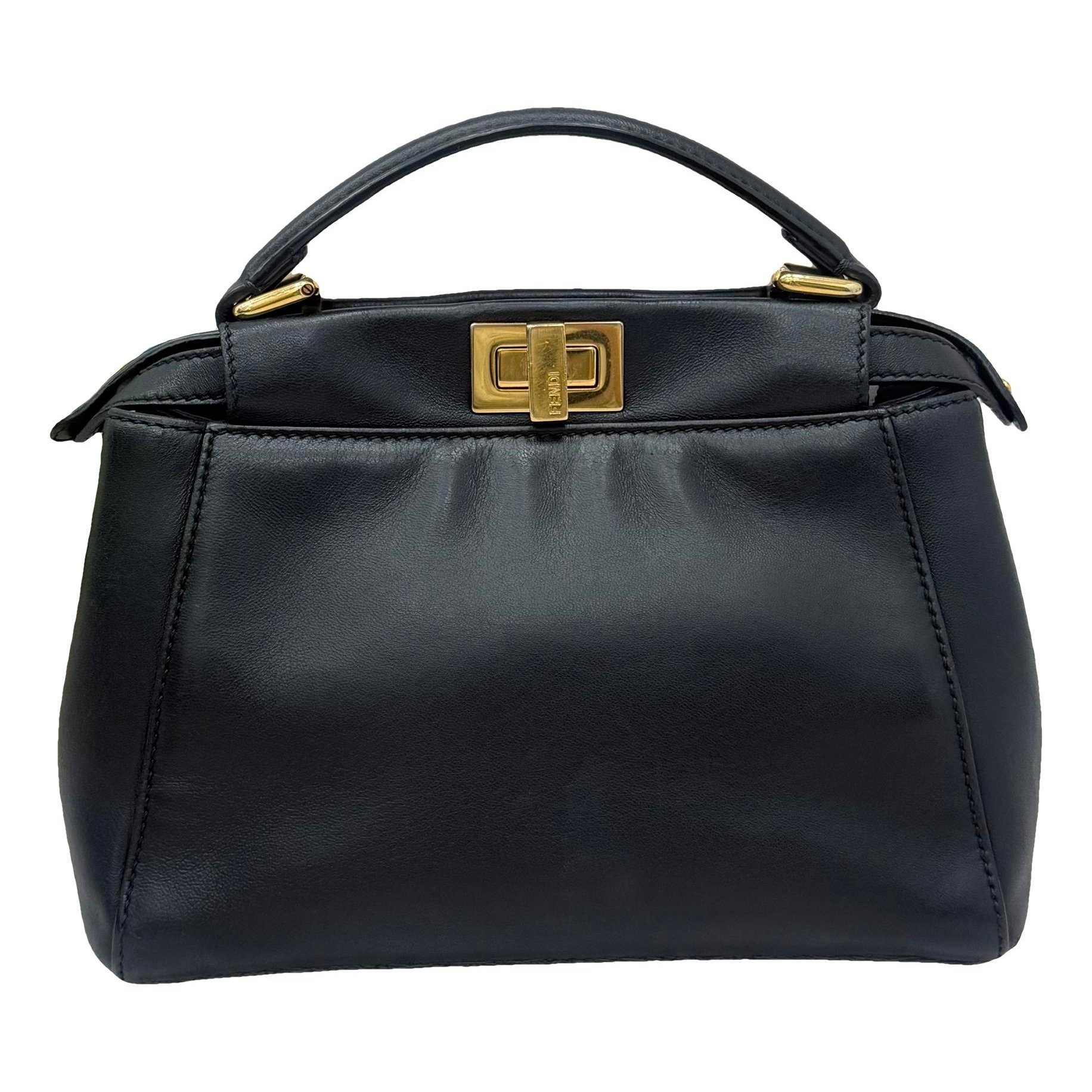 Peekaboo leather handbag