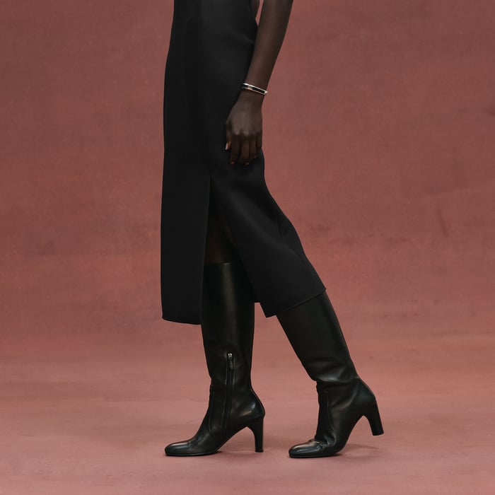 Noir Bustier Dress With Shoulder Straps