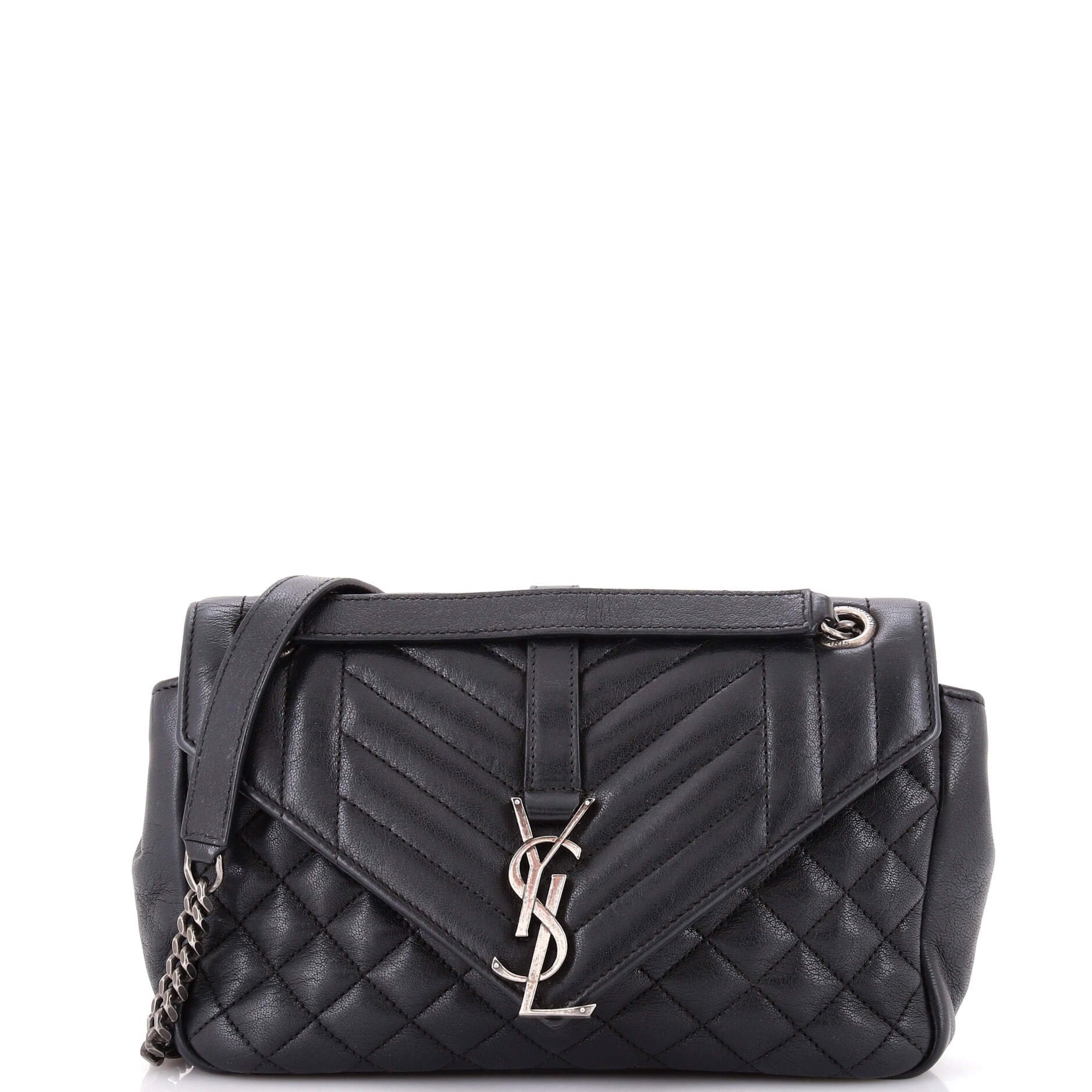 Envelope leather handbag