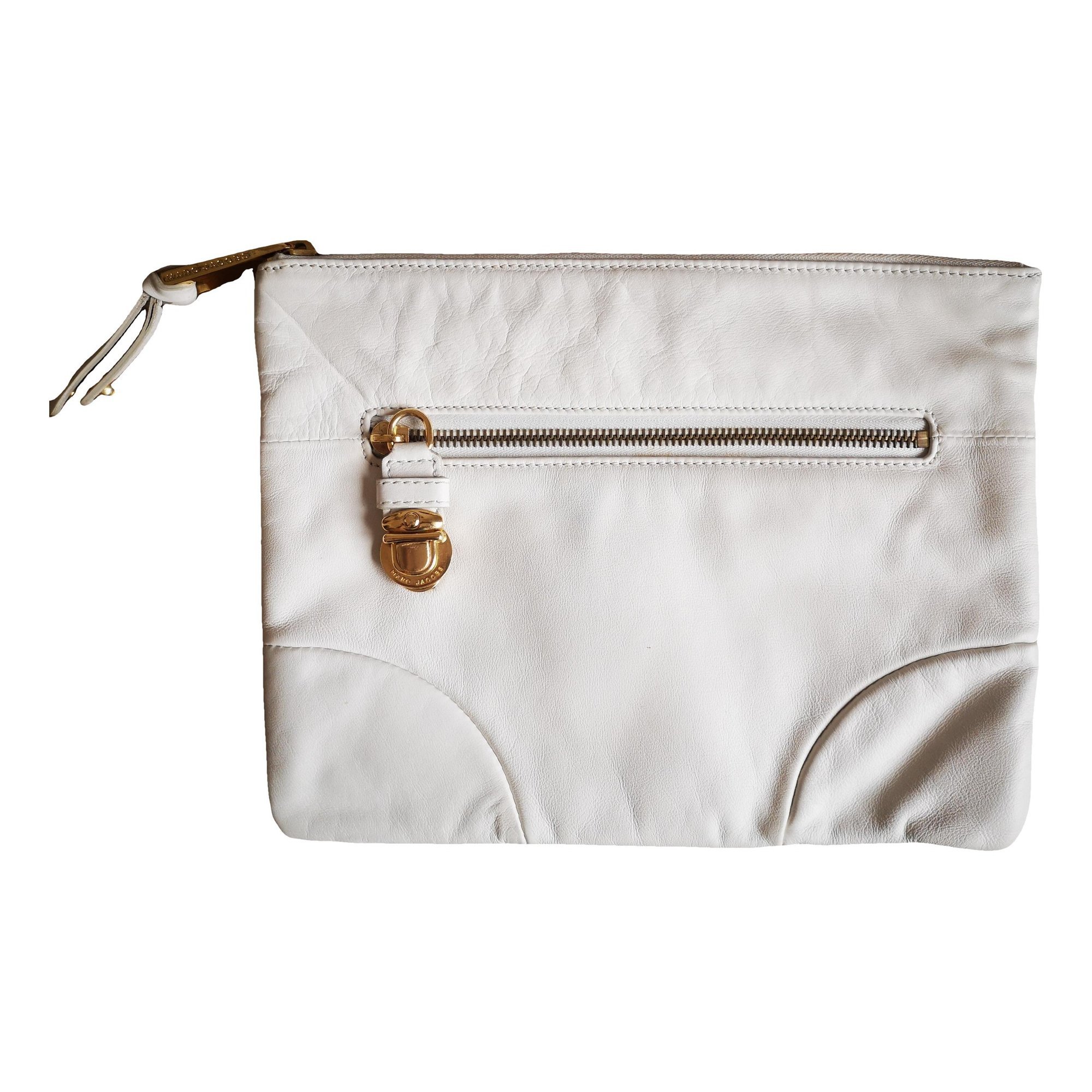 Leather clutch bag