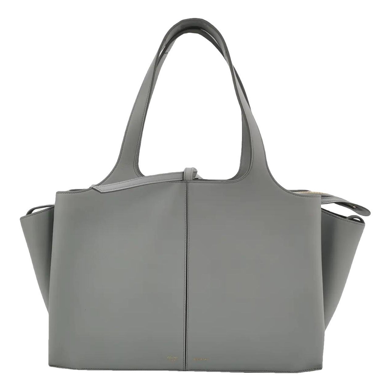 Tri-Fold leather handbag