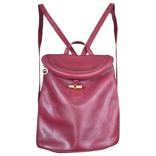 Leather backpack