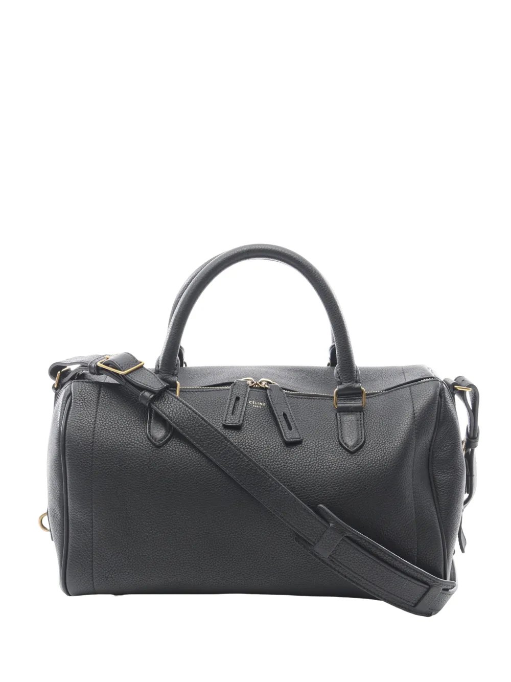 2010-2026 Grained Leather Asymmetrical Duffle Bag satchel