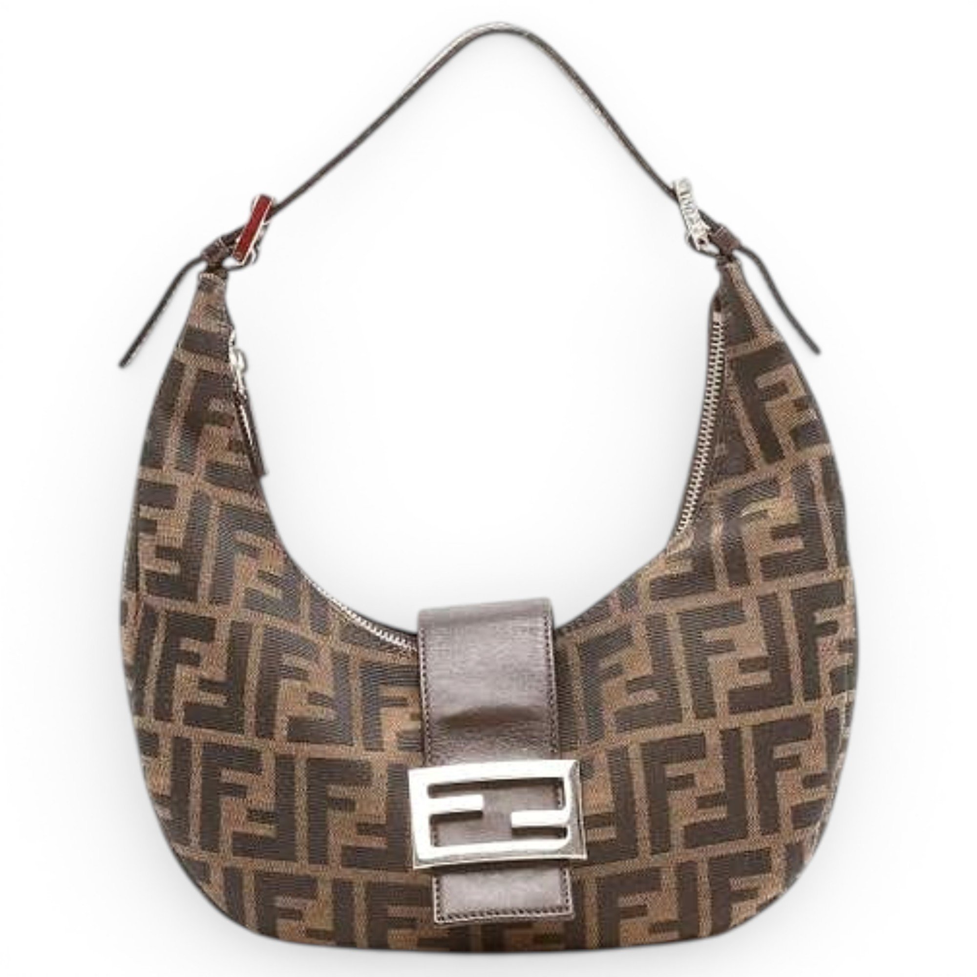 Croissant leather handbag