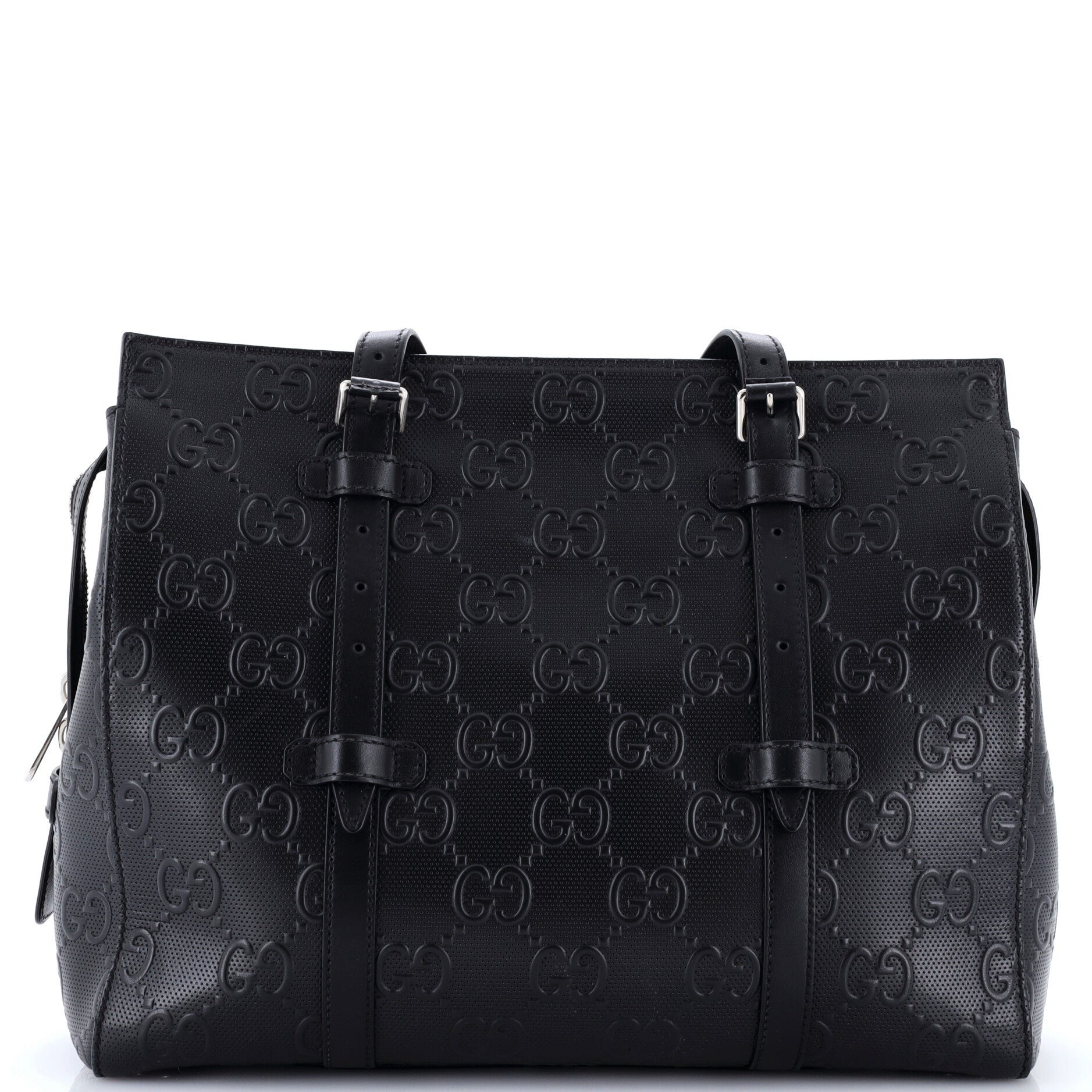 Tote Bag GG Embossed Perforated Leather Medium