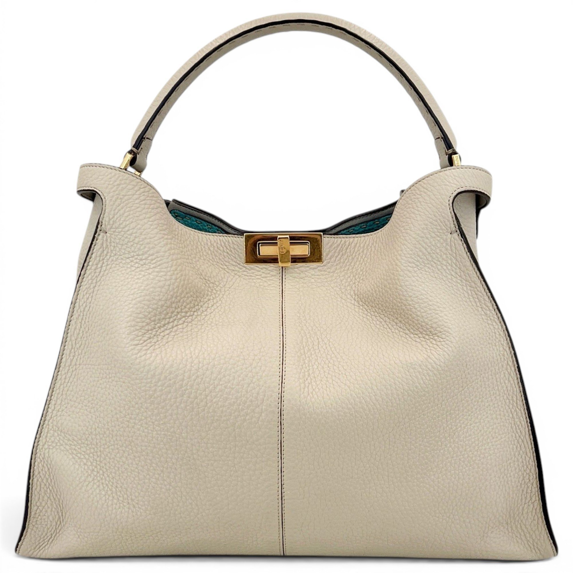Peekaboo leather handbag