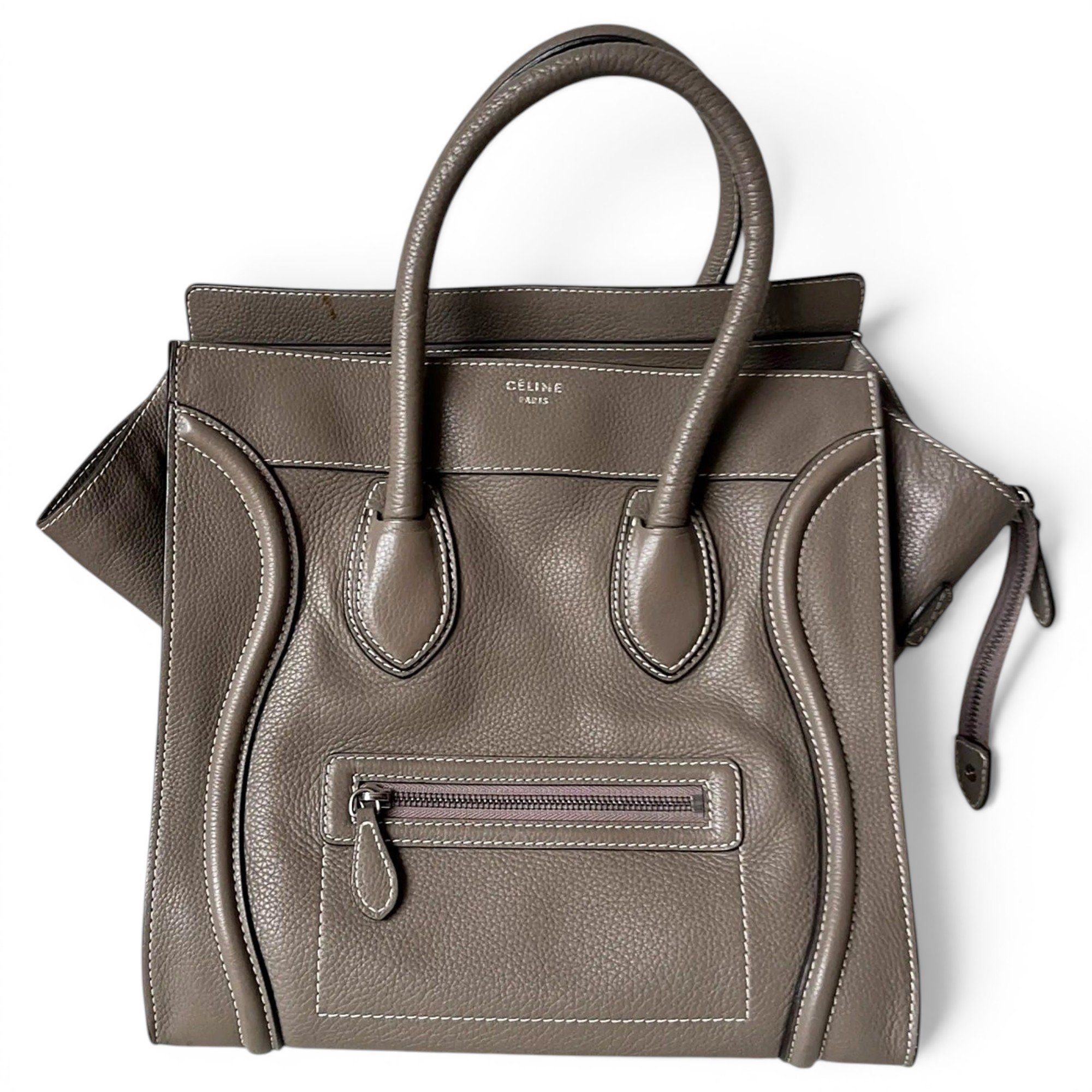 Luggage leather handbag
