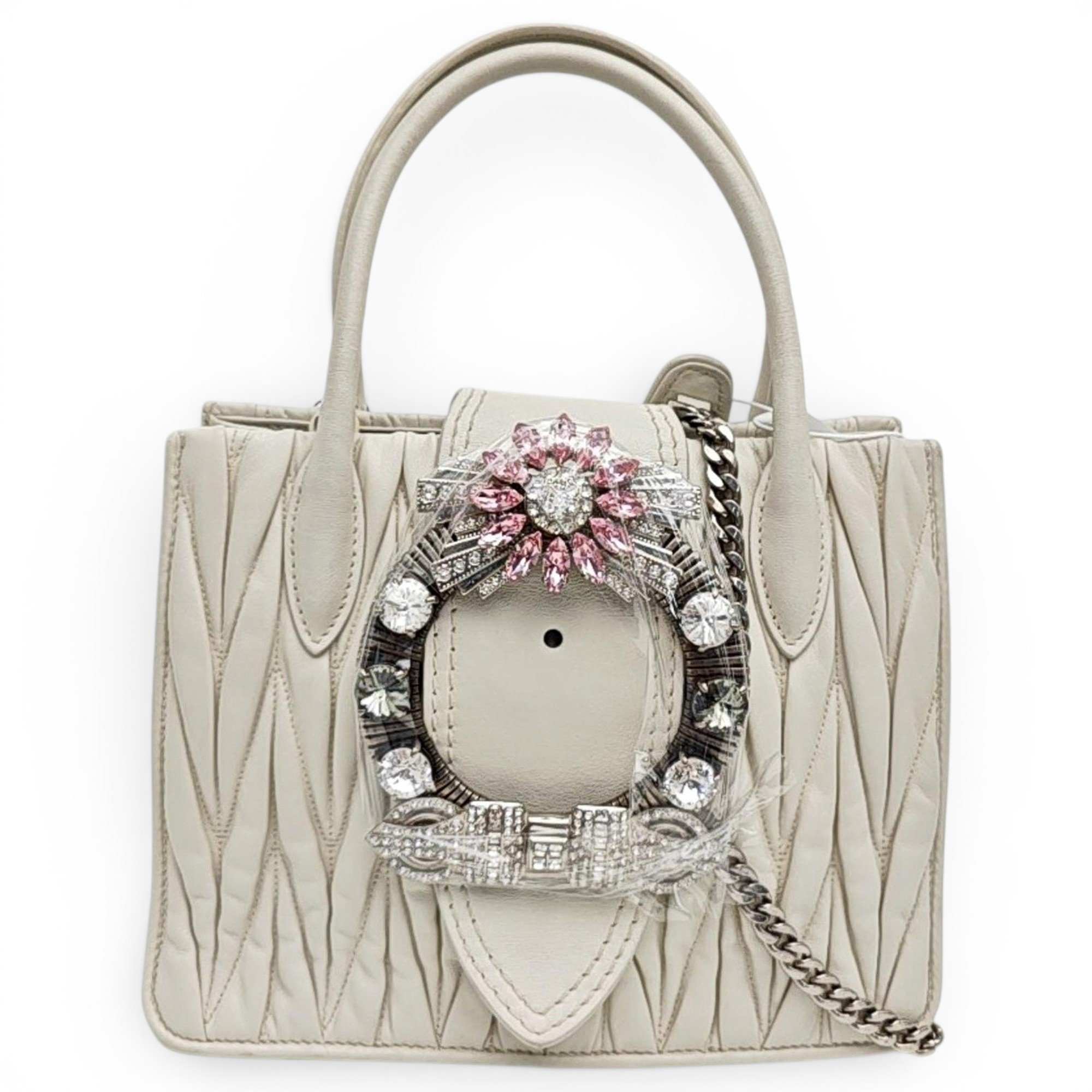 Miu Lady leather handbag