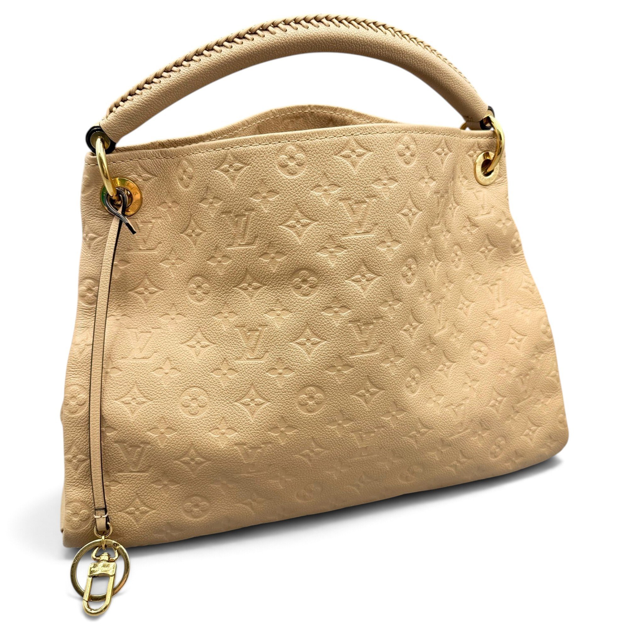 Artsy leather handbag