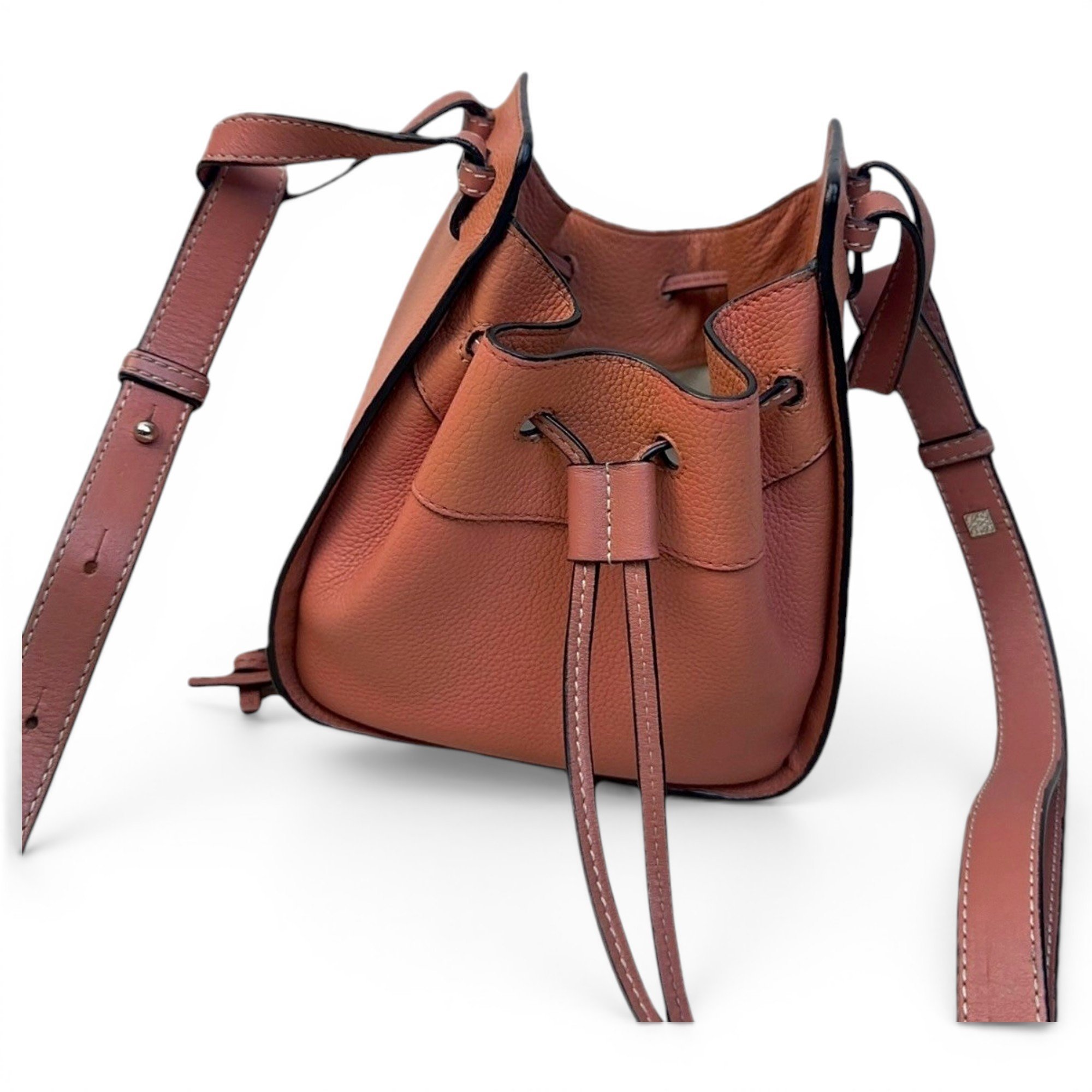 Hammock leather handbag