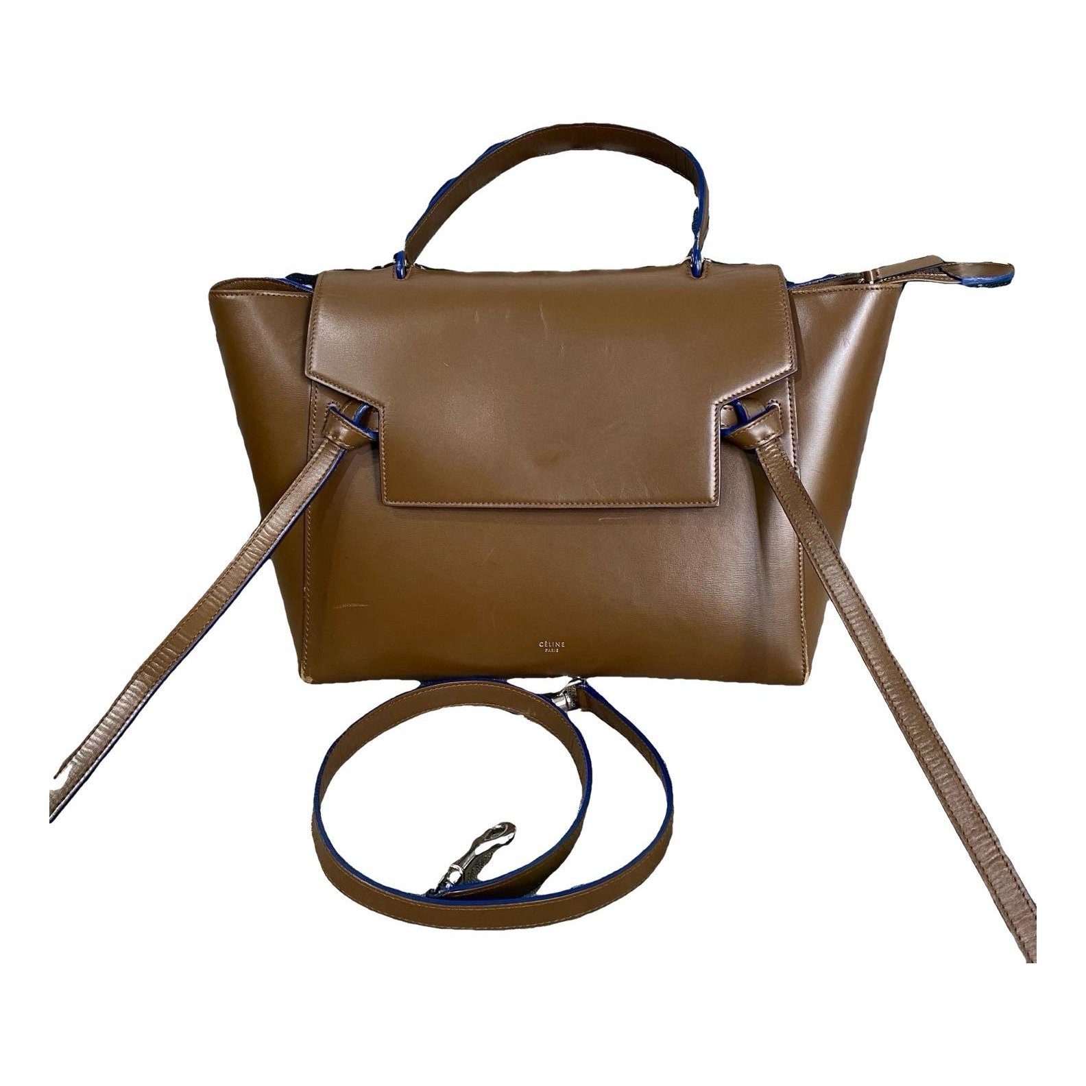 Belt leather handbag